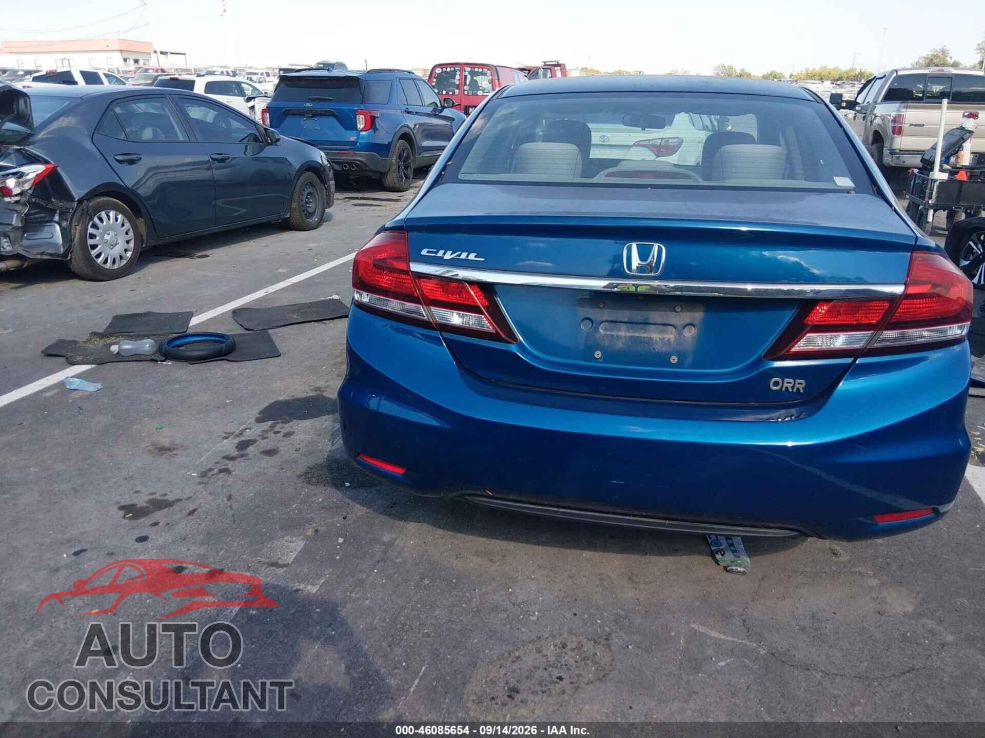 HONDA CIVIC 2013 - 2HGFB2F5XDH528814