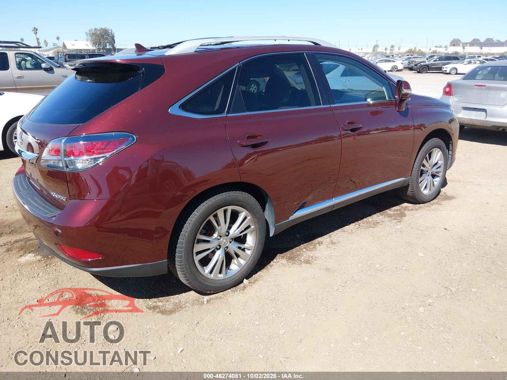 LEXUS RX 350 2013 - 2T2ZK1BA6DC127128