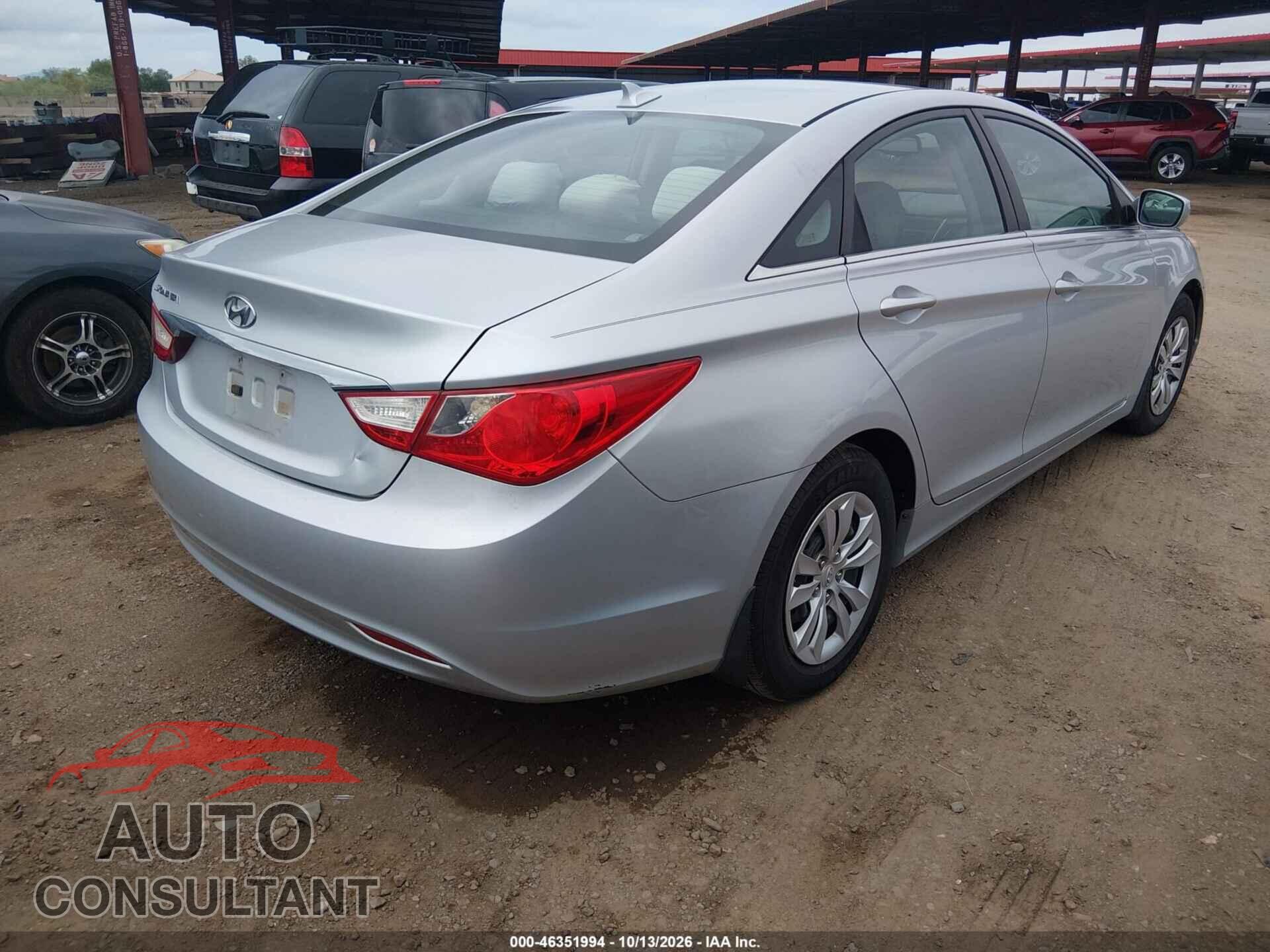 HYUNDAI SONATA 2012 - 5NPEB4AC0CH498627