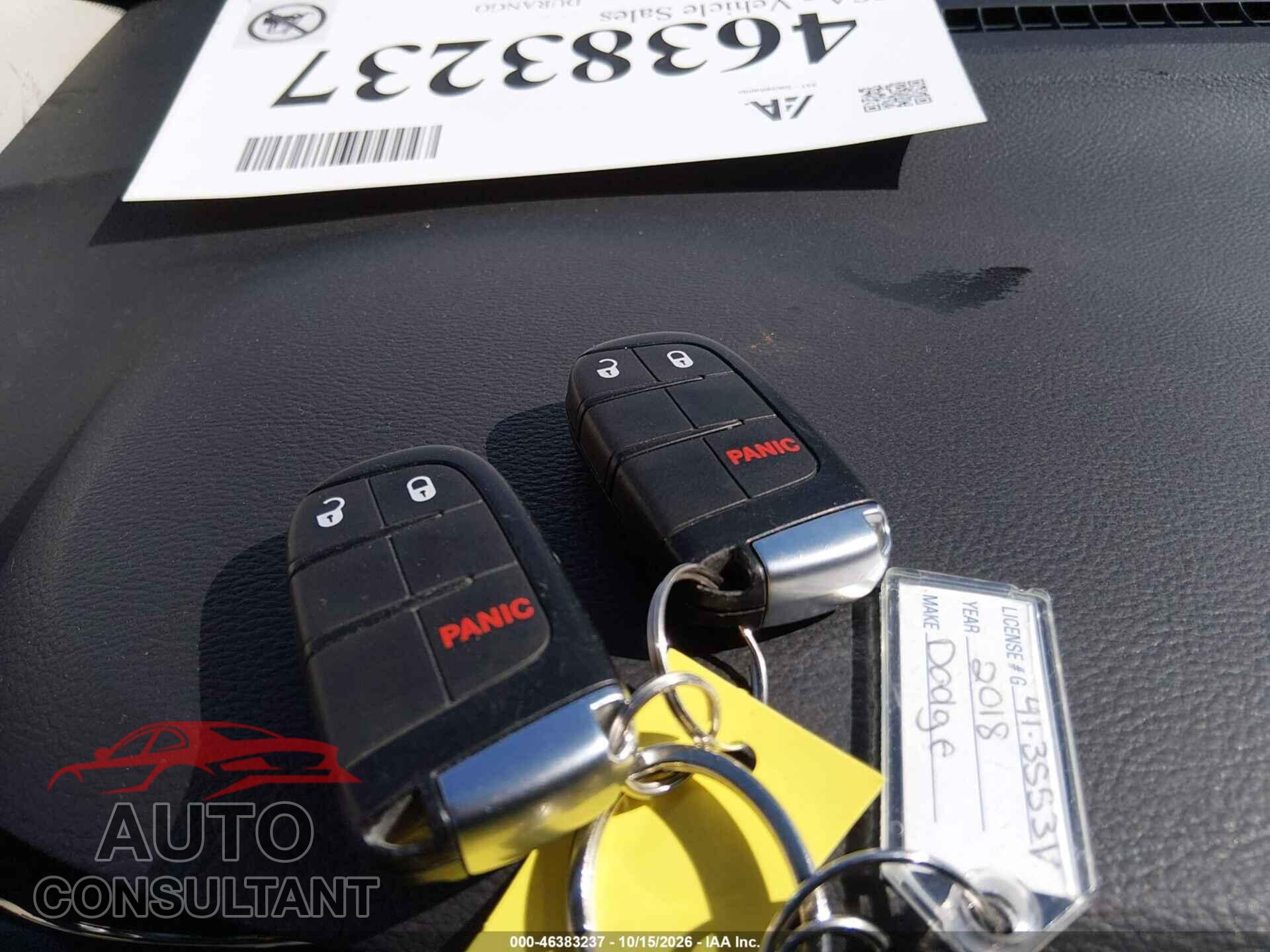 DODGE DURANGO 2018 - 1C4RDHAG1JC408559