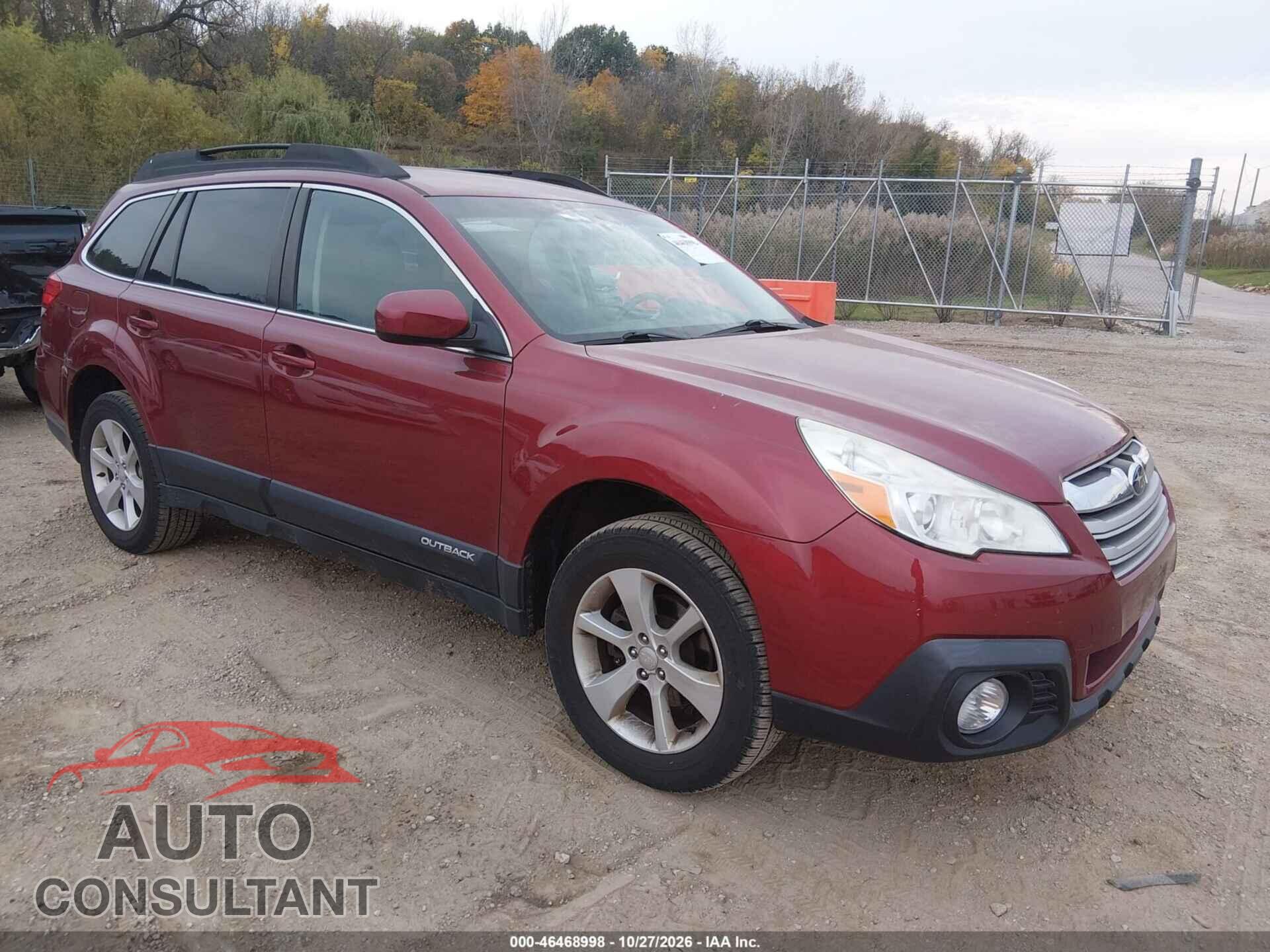 SUBARU OUTBACK 2013 - 4S4BRCCC0D3210331