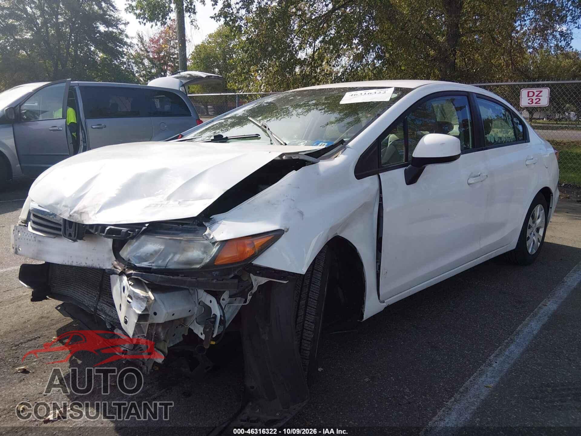HONDA CIVIC 2012 - 19XFB2F5XCE369608