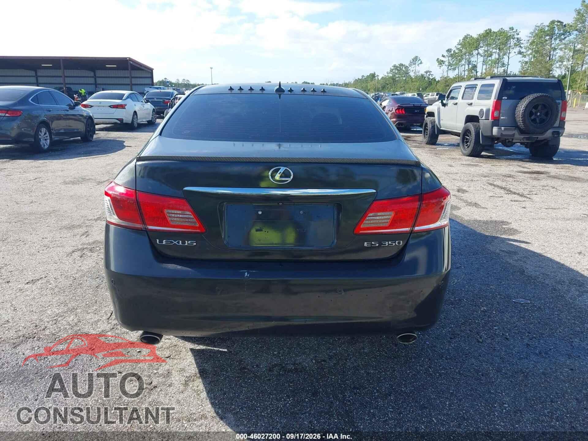 LEXUS ES 350 2010 - JTHBK1EG8A2396309