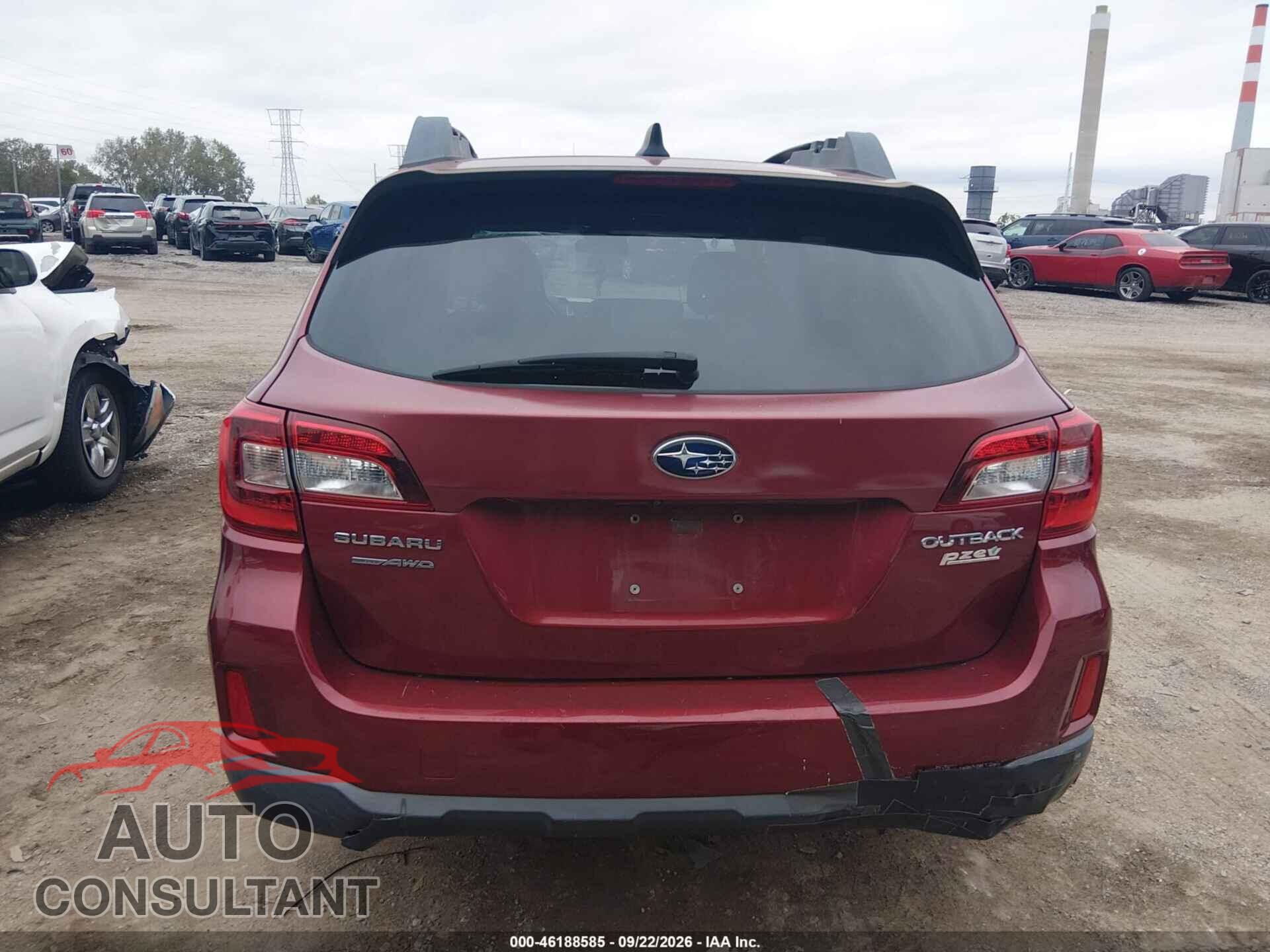 SUBARU OUTBACK 2016 - 4S4BSACC5G3336827
