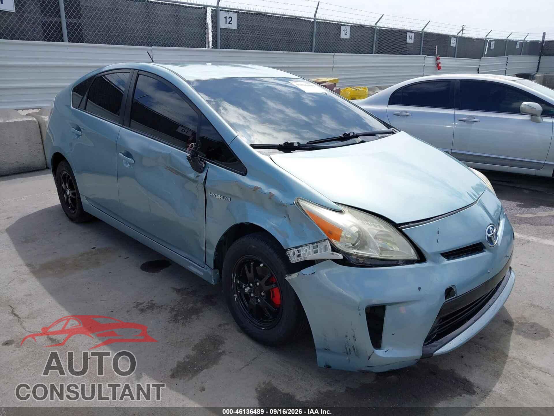 TOYOTA PRIUS 2012 - JTDKN3DU4C5464859