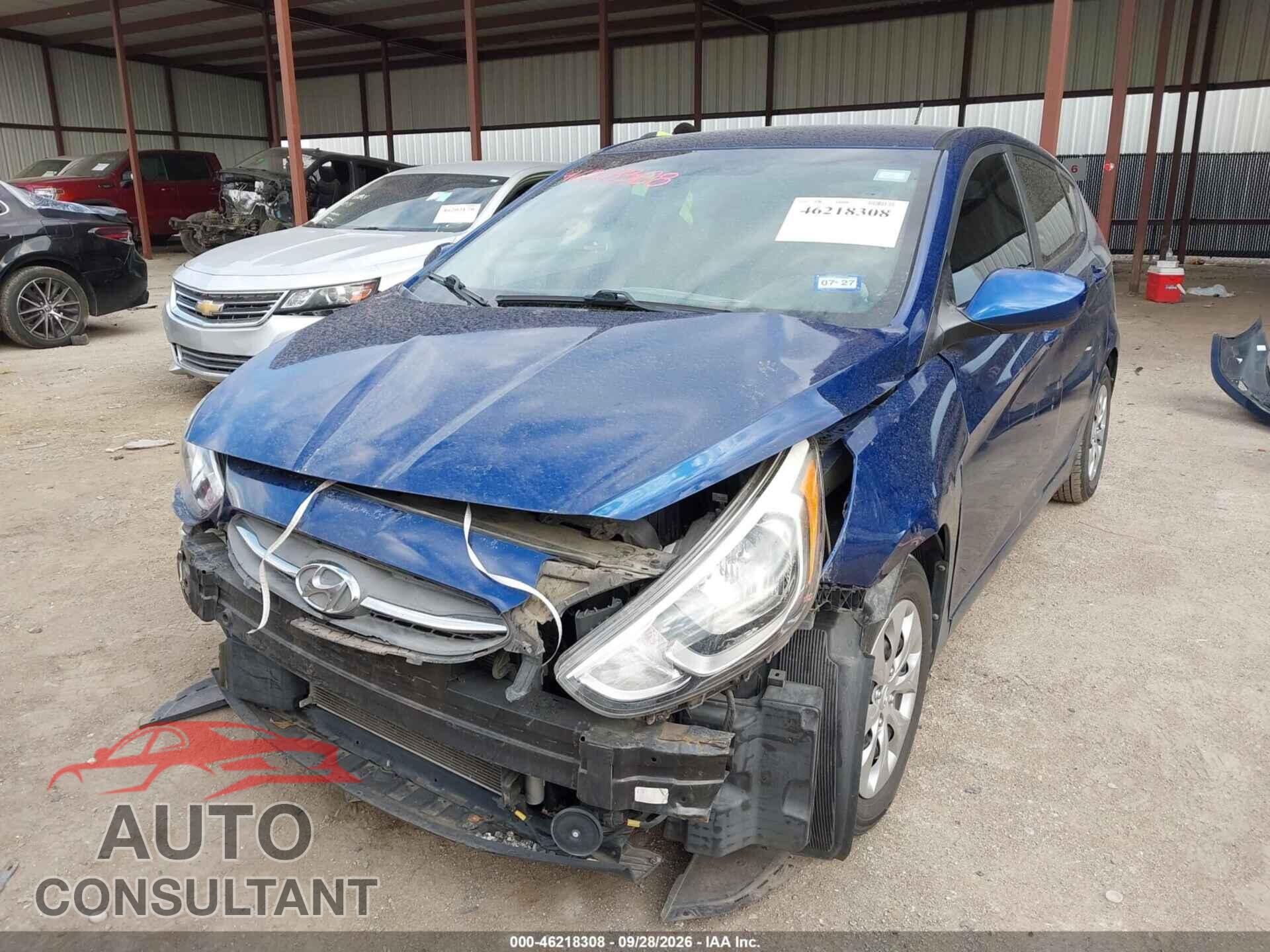 HYUNDAI ACCENT 2017 - KMHCT5AE3HU344739