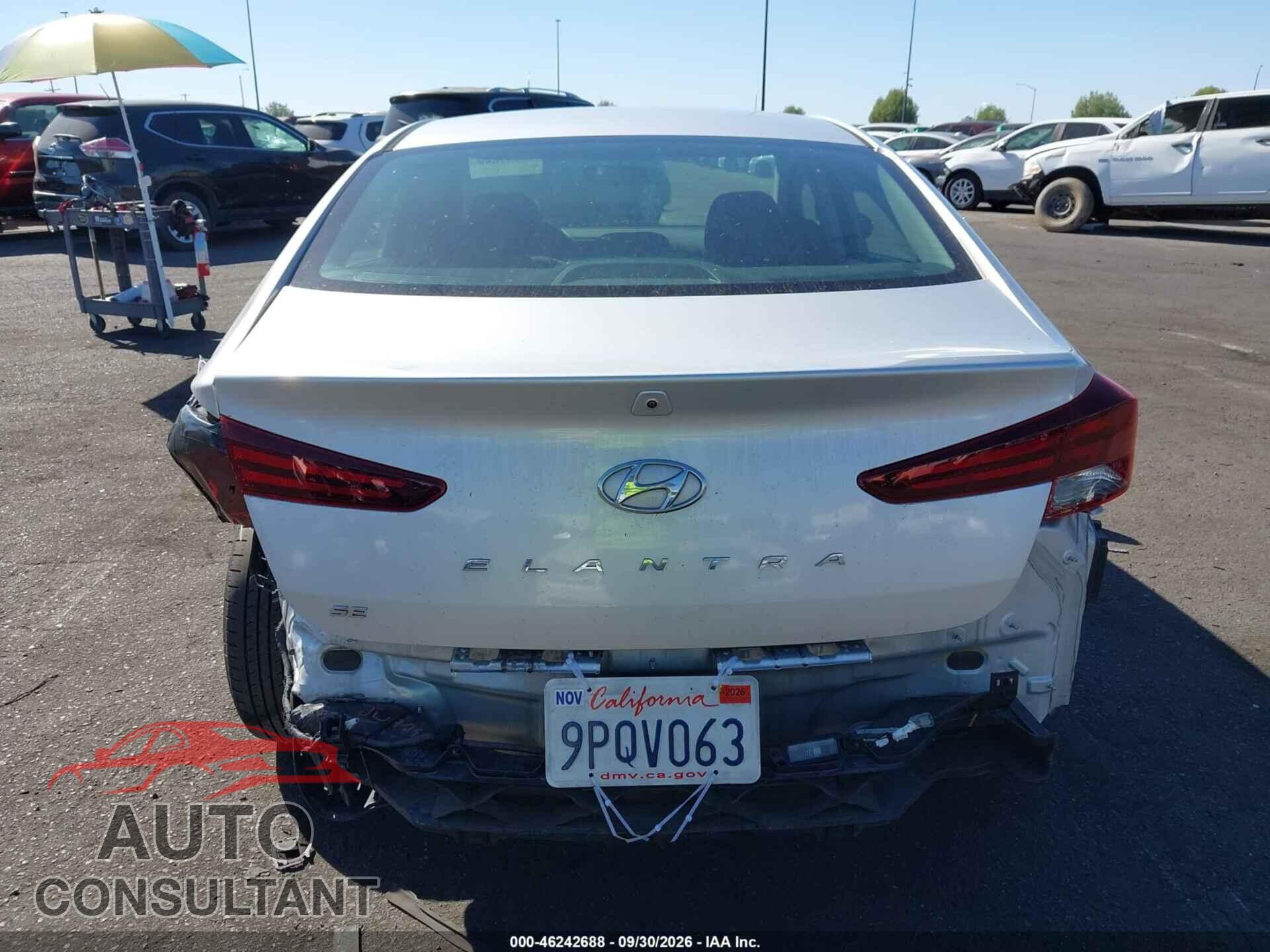 HYUNDAI ELANTRA 2019 - 5NPD74LF0KH413191