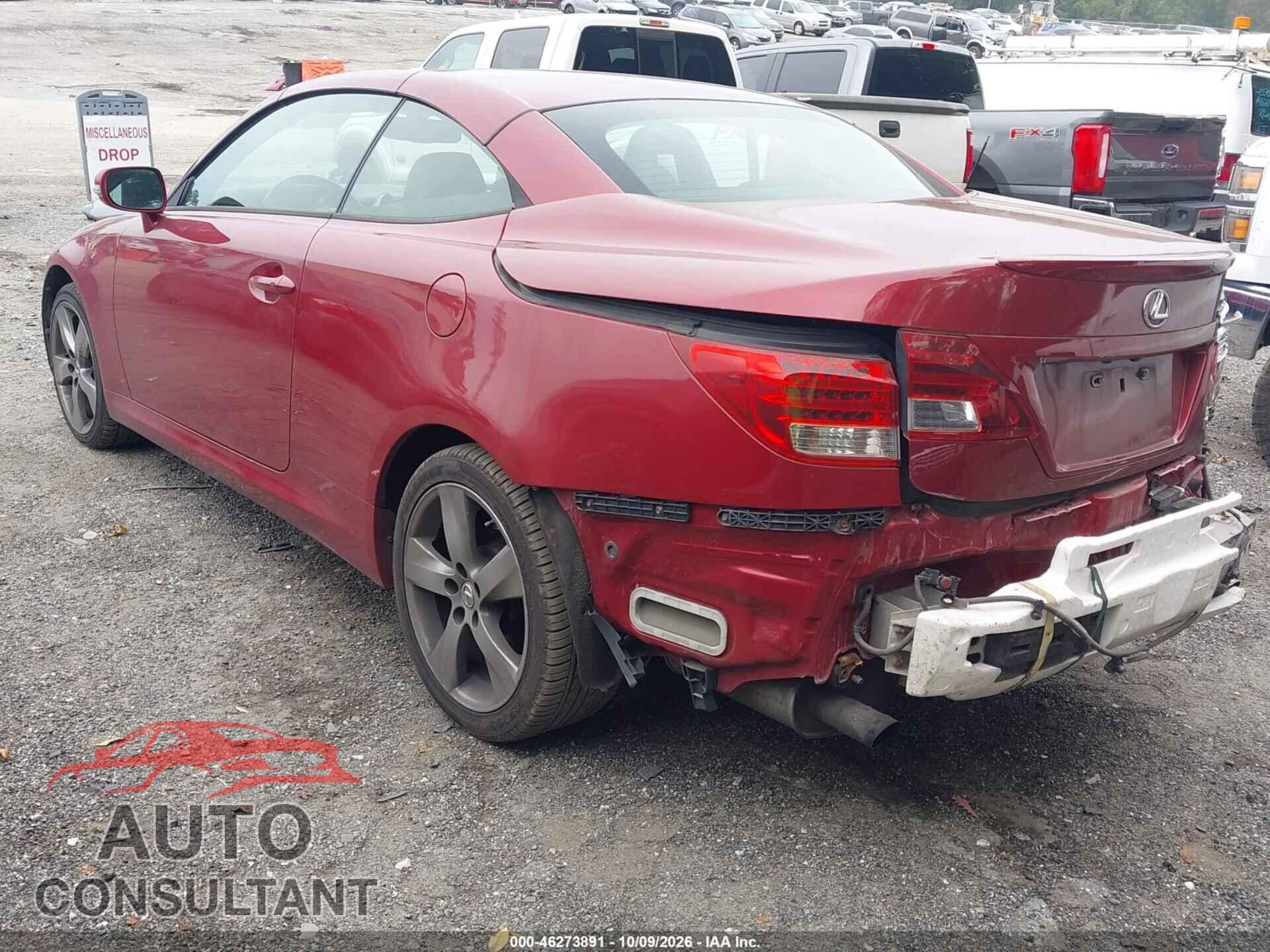 LEXUS IS 250C 2011 - JTHFF2C26B2521148