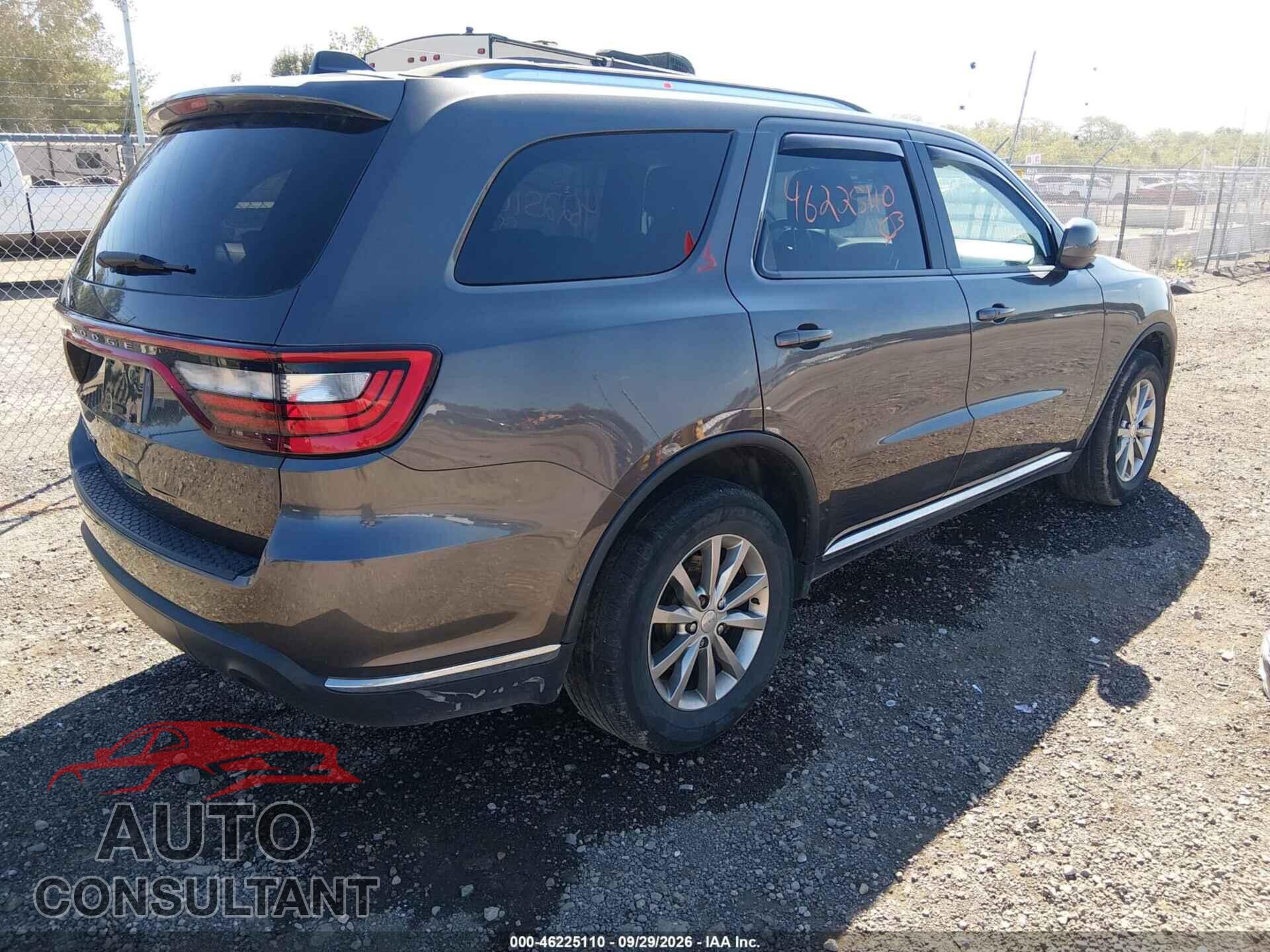 DODGE DURANGO 2017 - 1C4RDJAG6HC833664