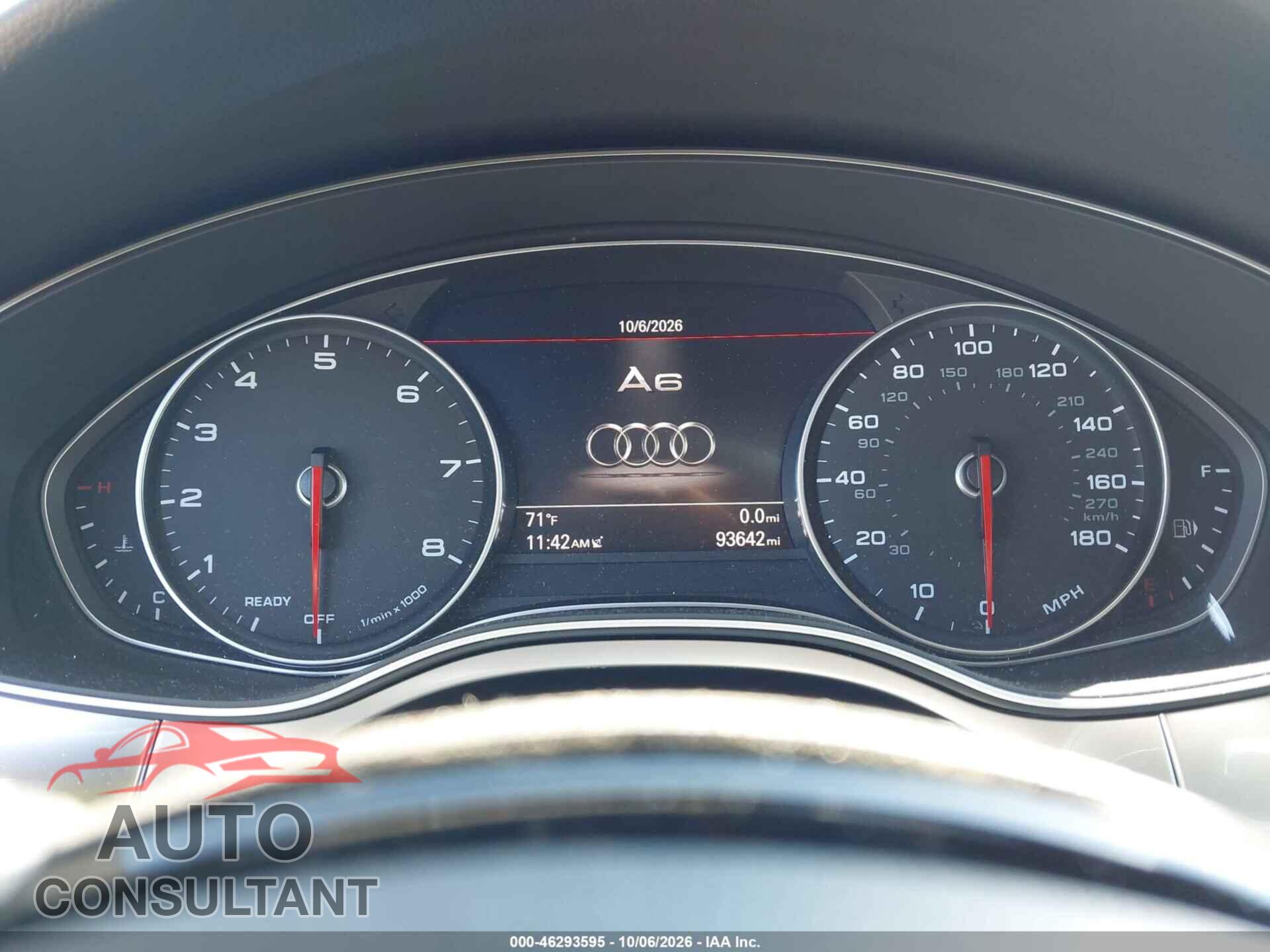 AUDI A6 2017 - WAUG8AFC6HN052730