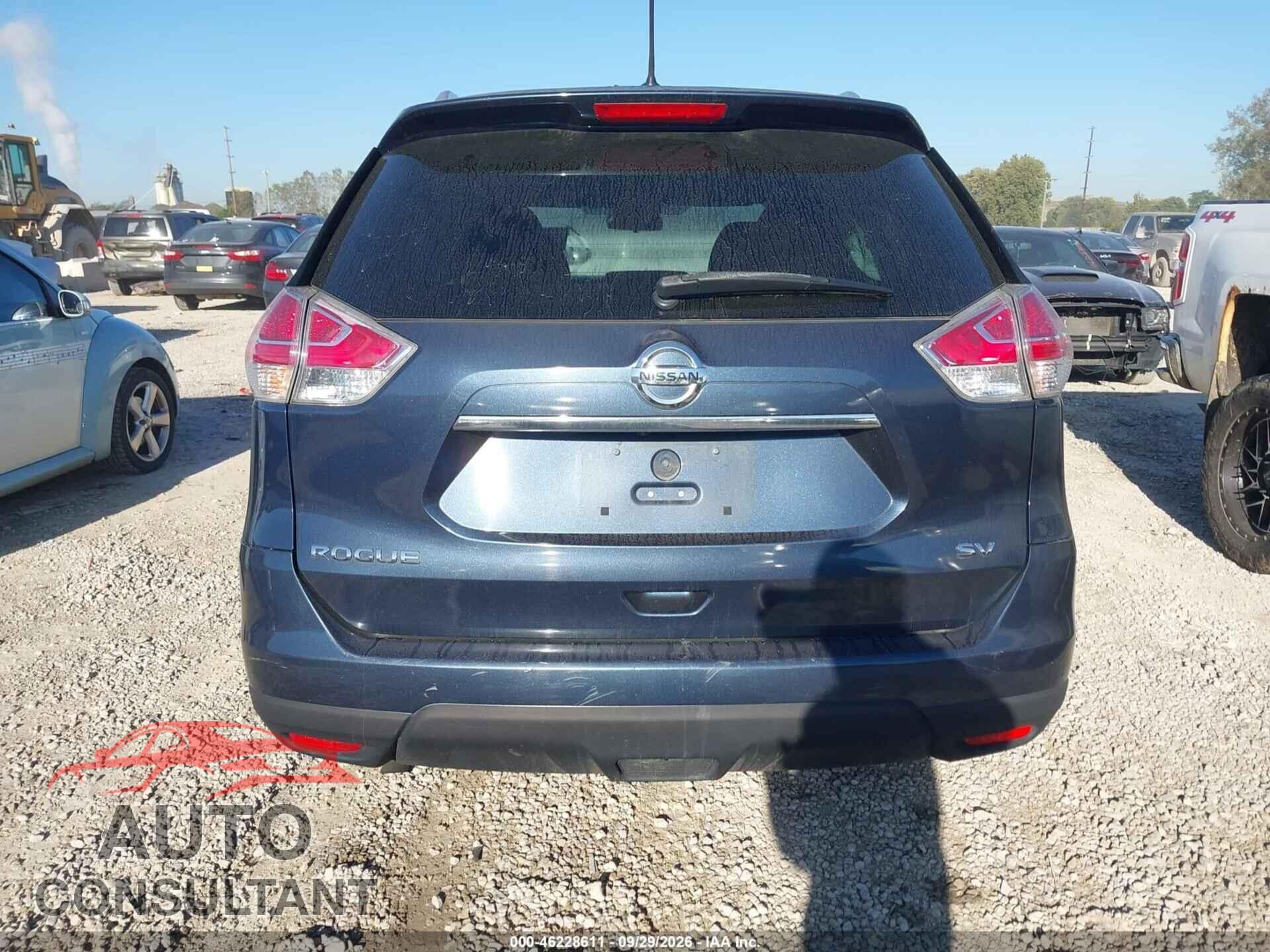 NISSAN ROGUE 2015 - KNMAT2MT3FP525419