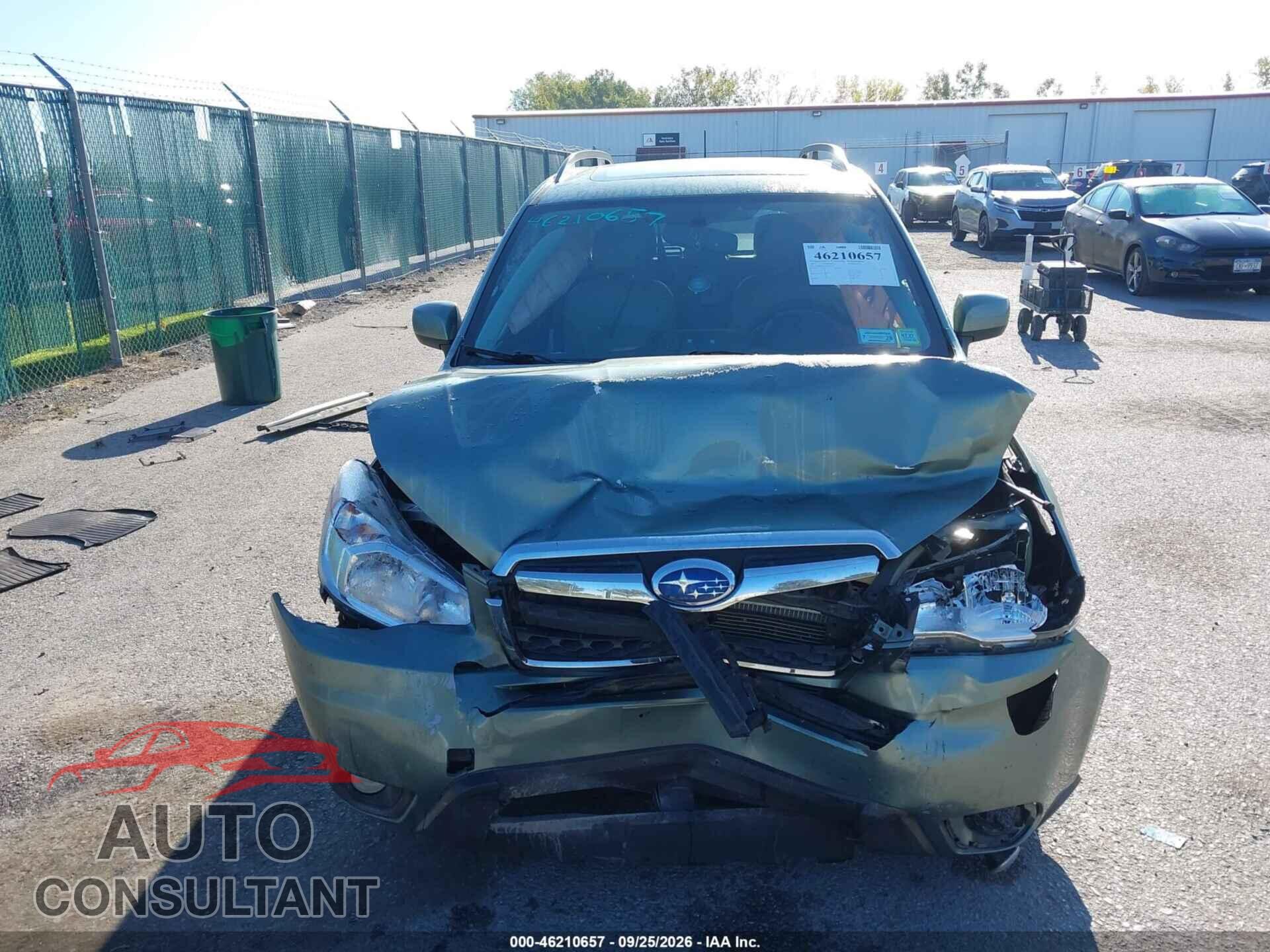 SUBARU FORESTER 2015 - JF2SJAKC3FH831734