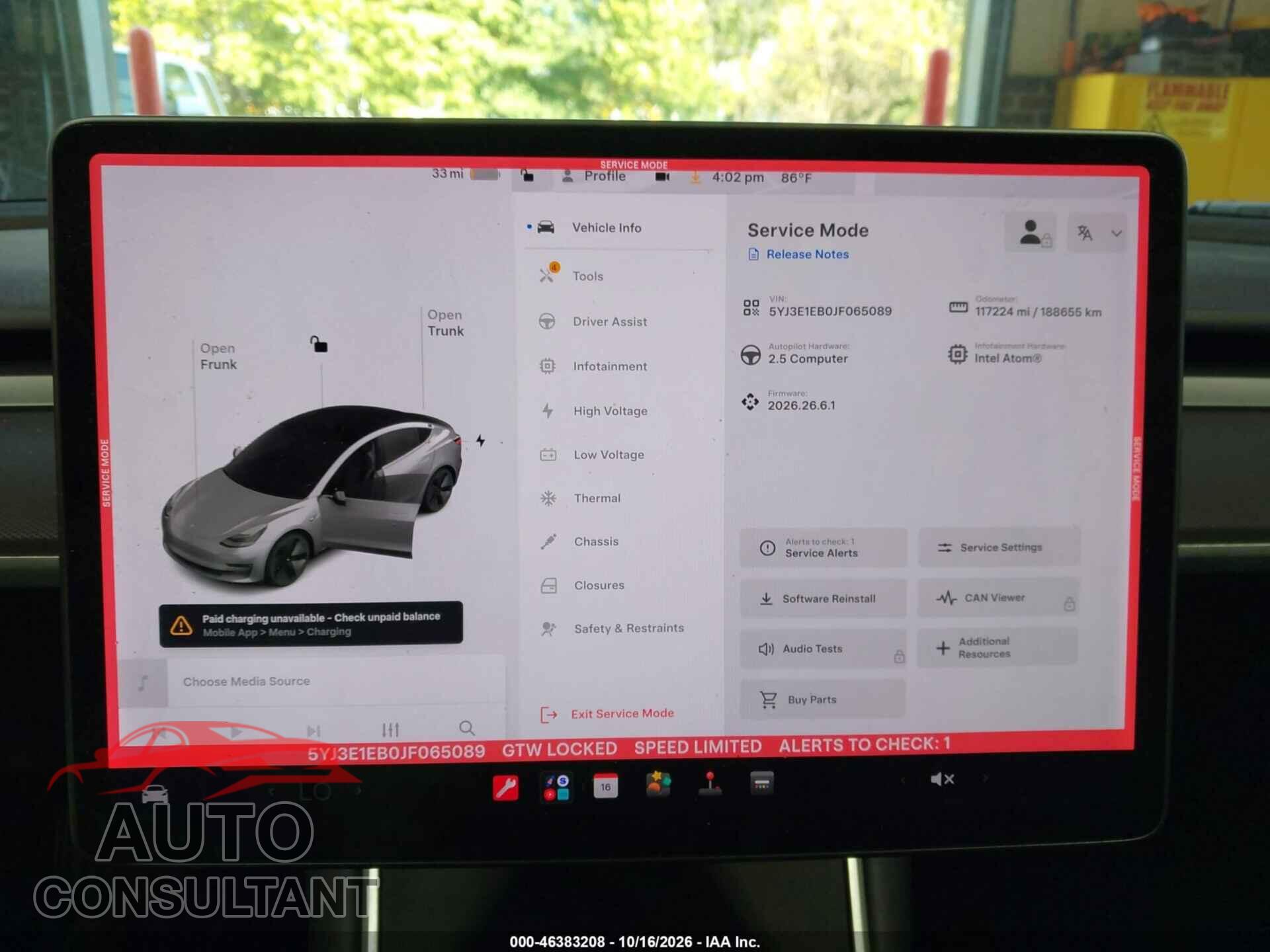 TESLA MODEL 3 2018 - 5YJ3E1EB0JF065089