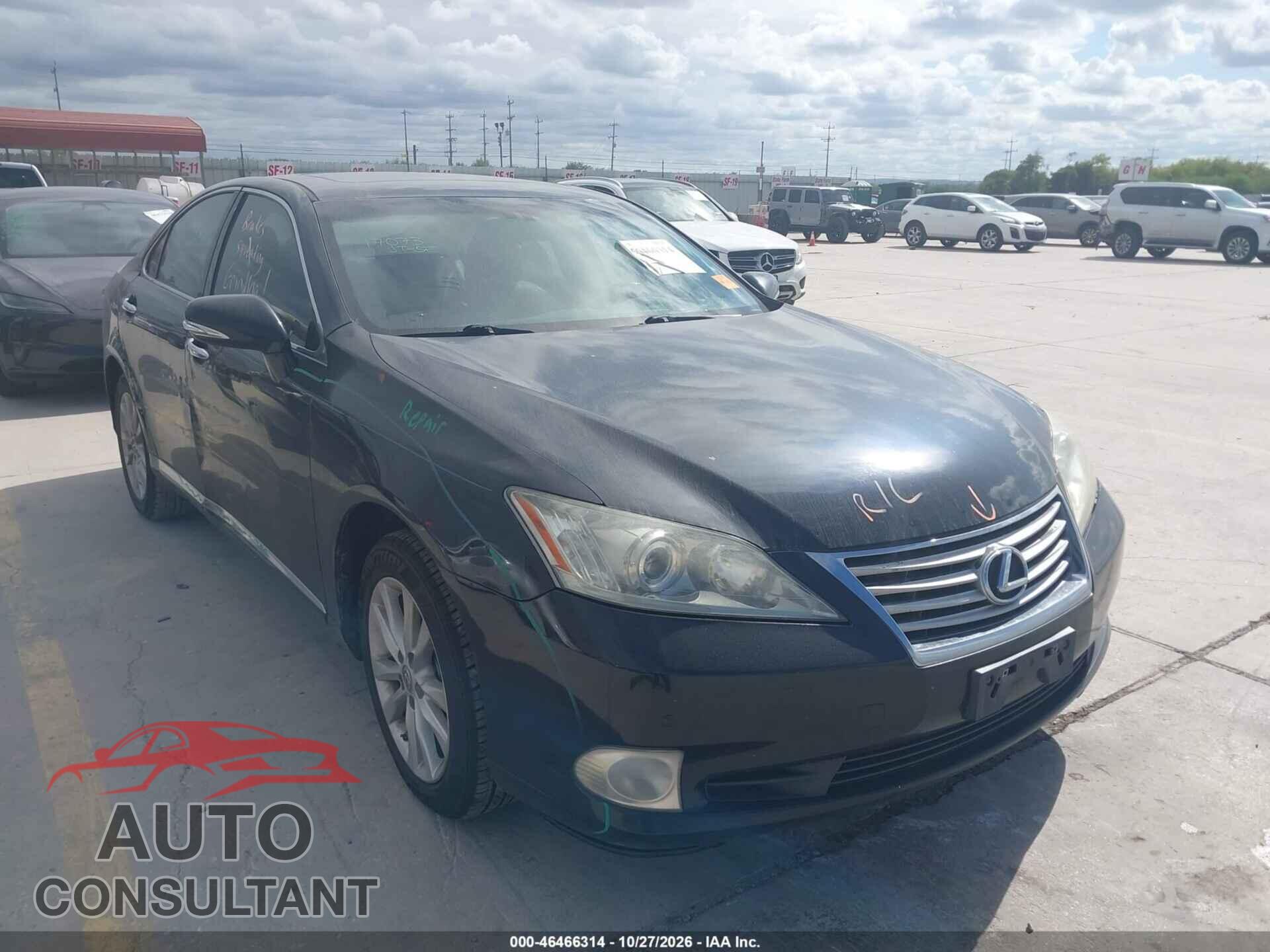 LEXUS ES 350 2011 - JTHBK1EG8B2429262
