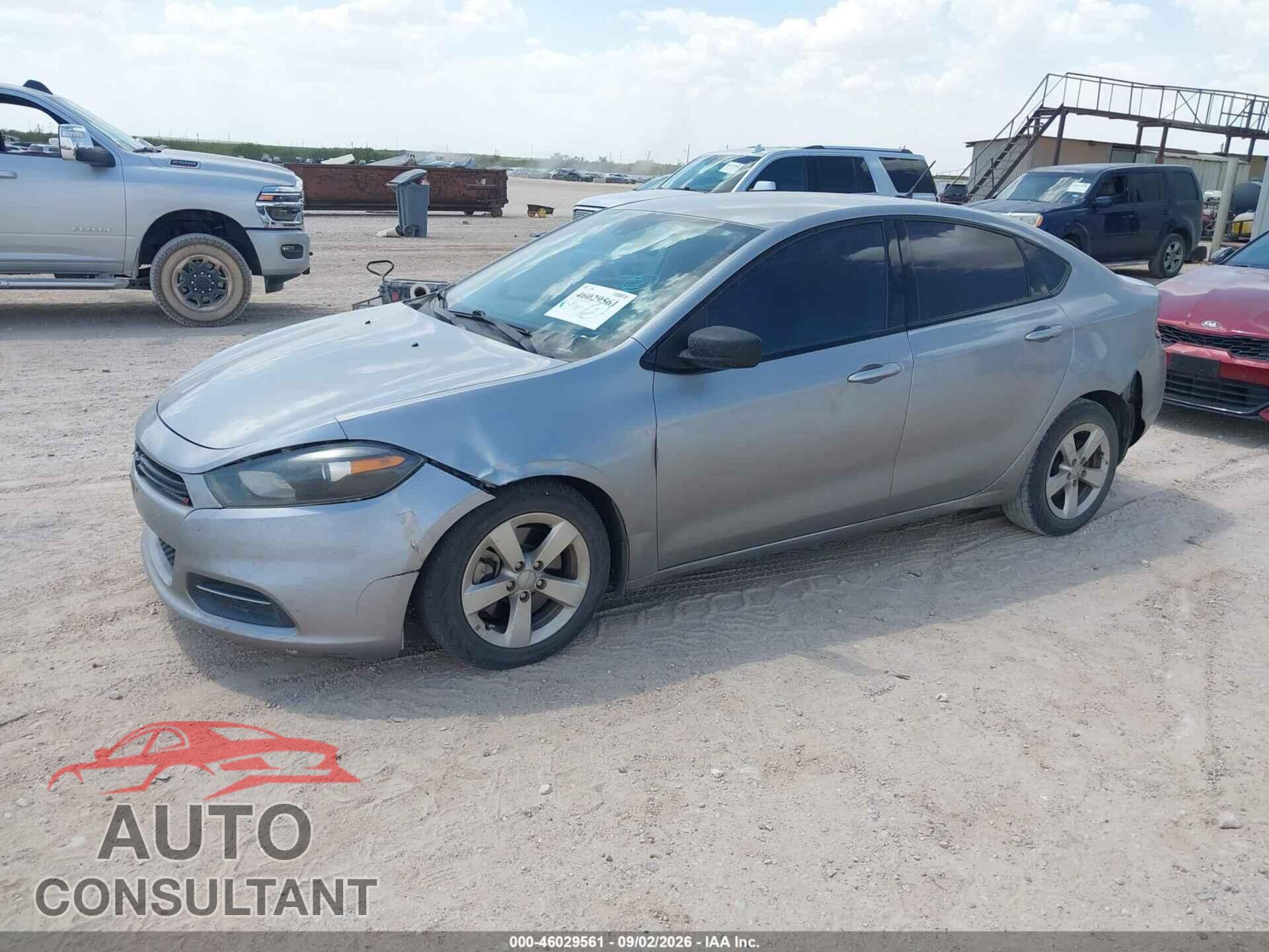 DODGE DART 2015 - 1C3CDFBB3FD227143