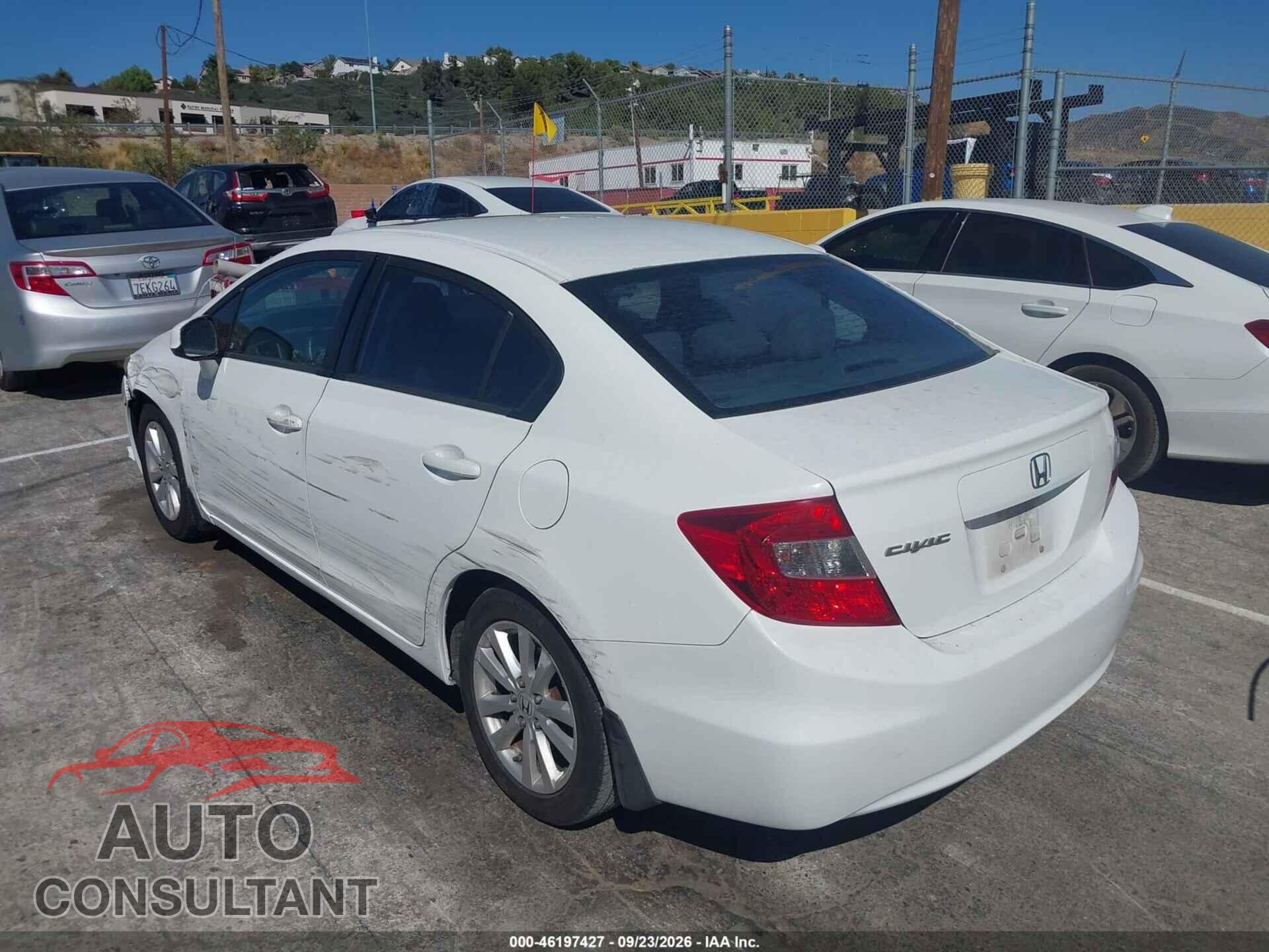 HONDA CIVIC SDN 2012 - 19XFB2F87CE339735