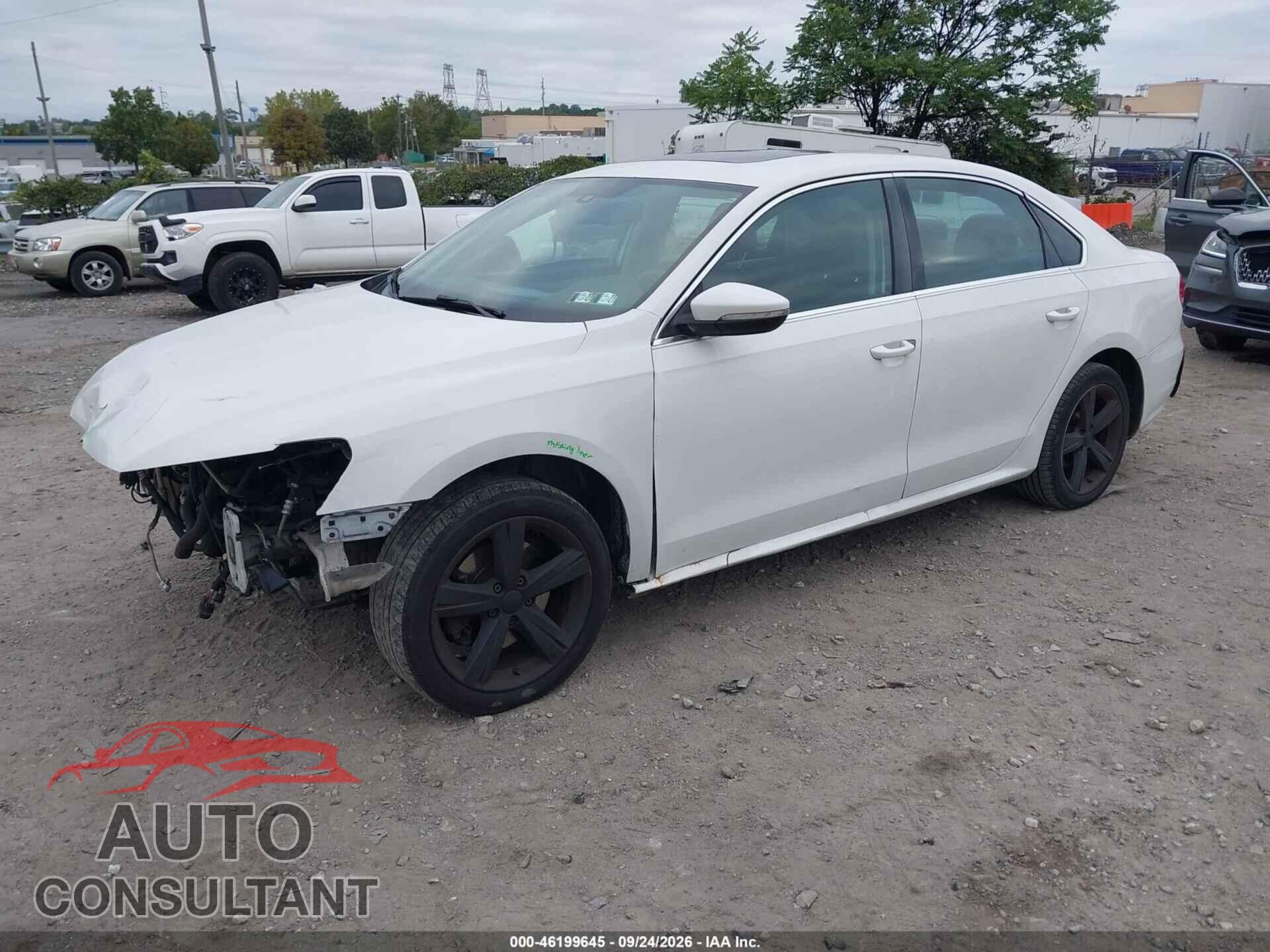VOLKSWAGEN PASSAT 2013 - 1VWBP7A34DC073783