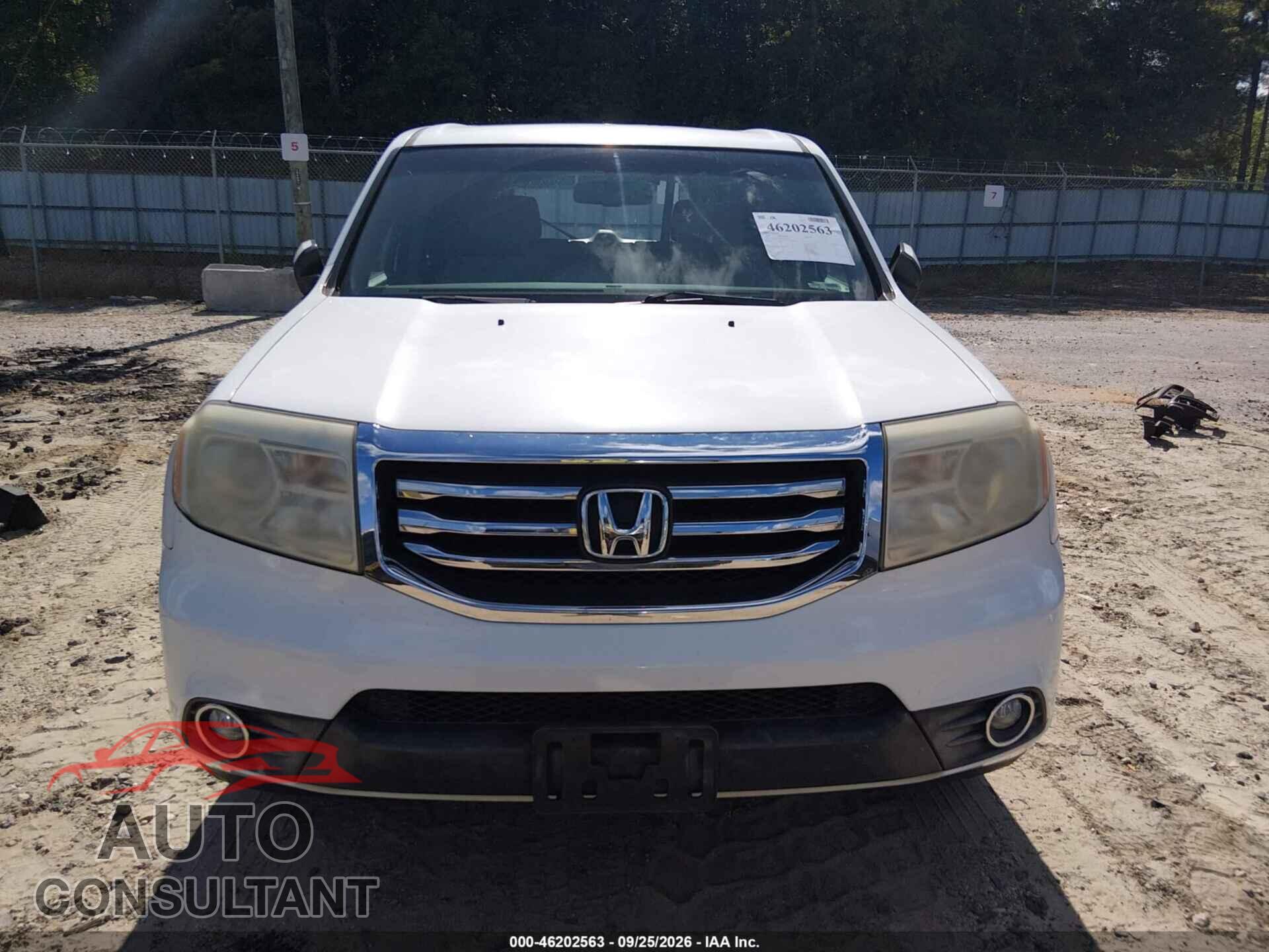 HONDA PILOT 2012 - 5FNYF3H59CB014701