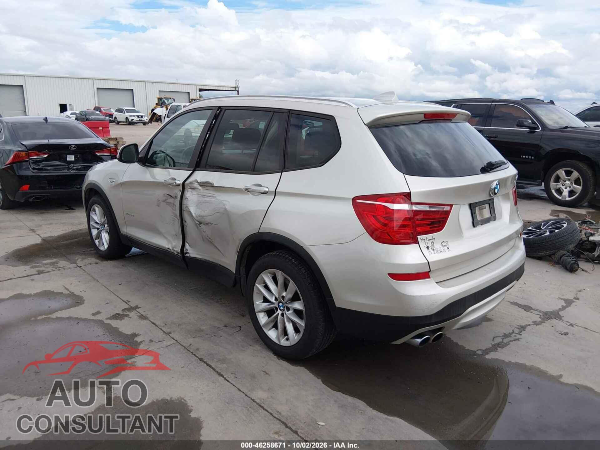 BMW X3 2015 - 5UXWX9C59F0D44275