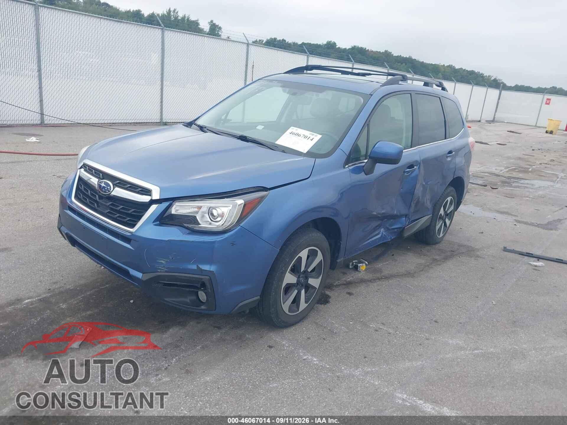 SUBARU FORESTER 2018 - JF2SJARCXJH497443