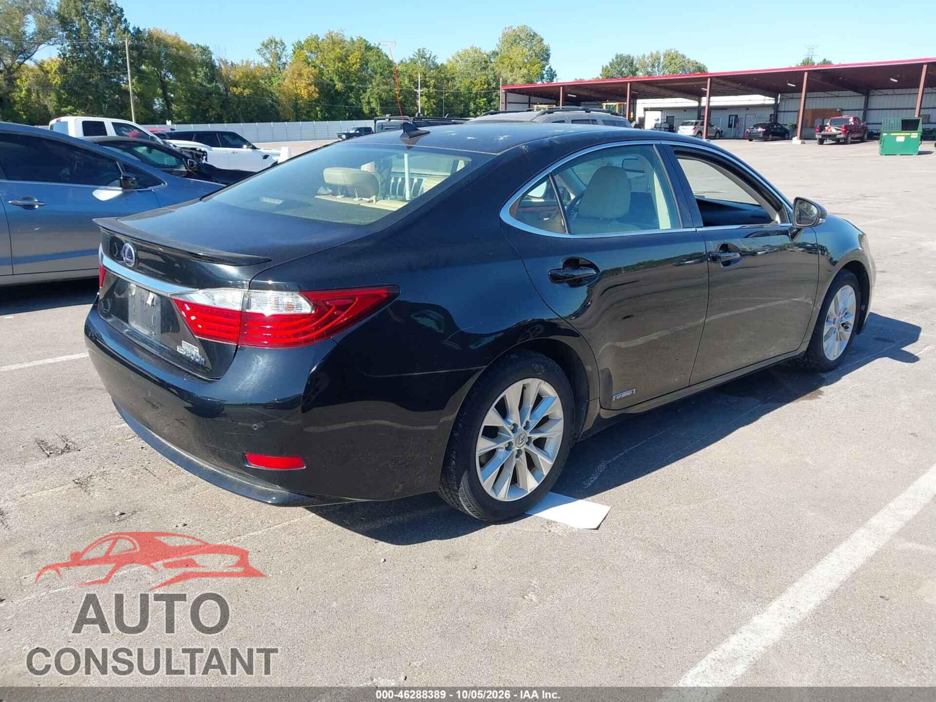 LEXUS ES 300H 2013 - JTHBW1GG6D2029186