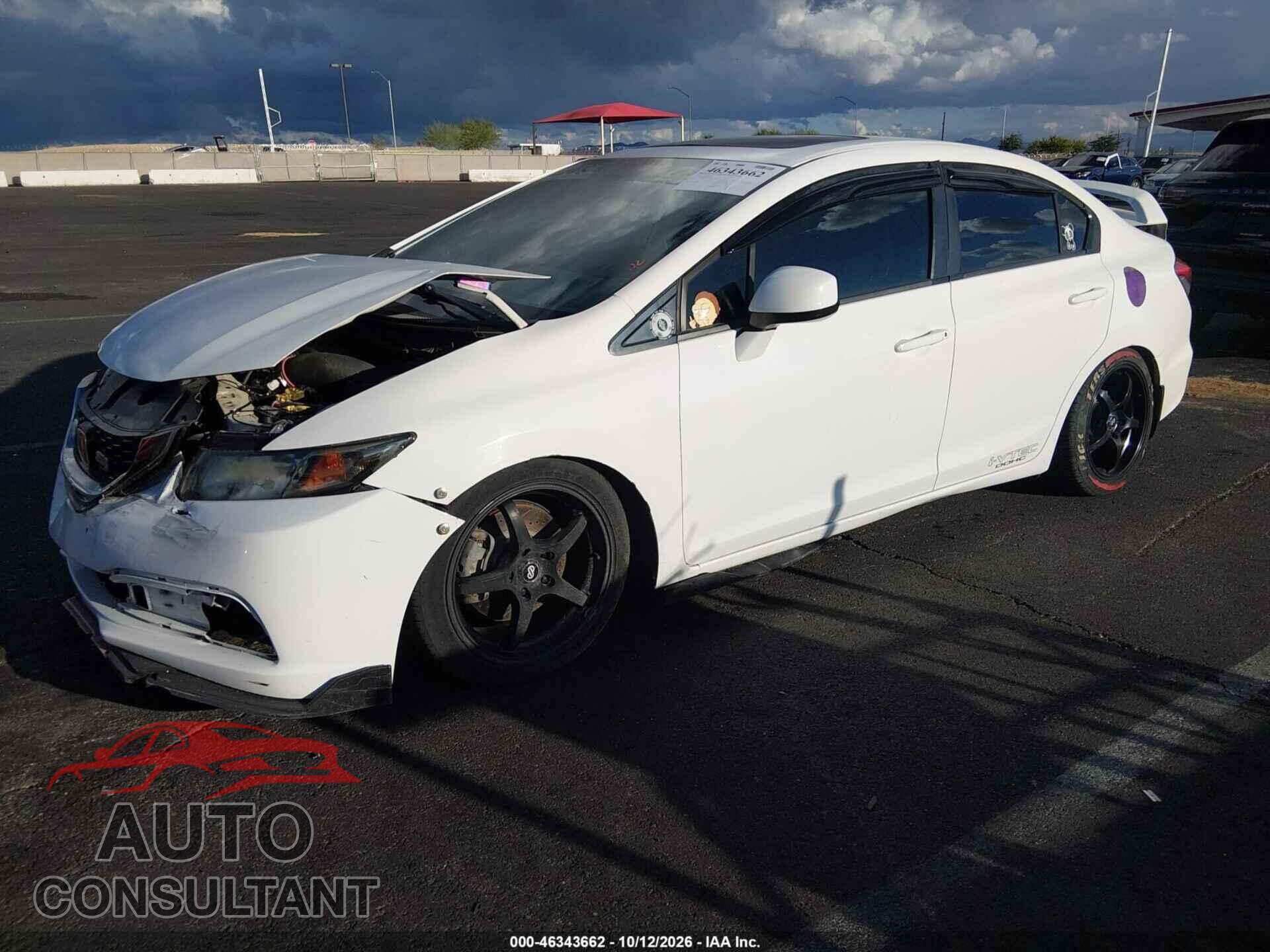 HONDA CIVIC 2013 - 2HGFB6E5XDH709923