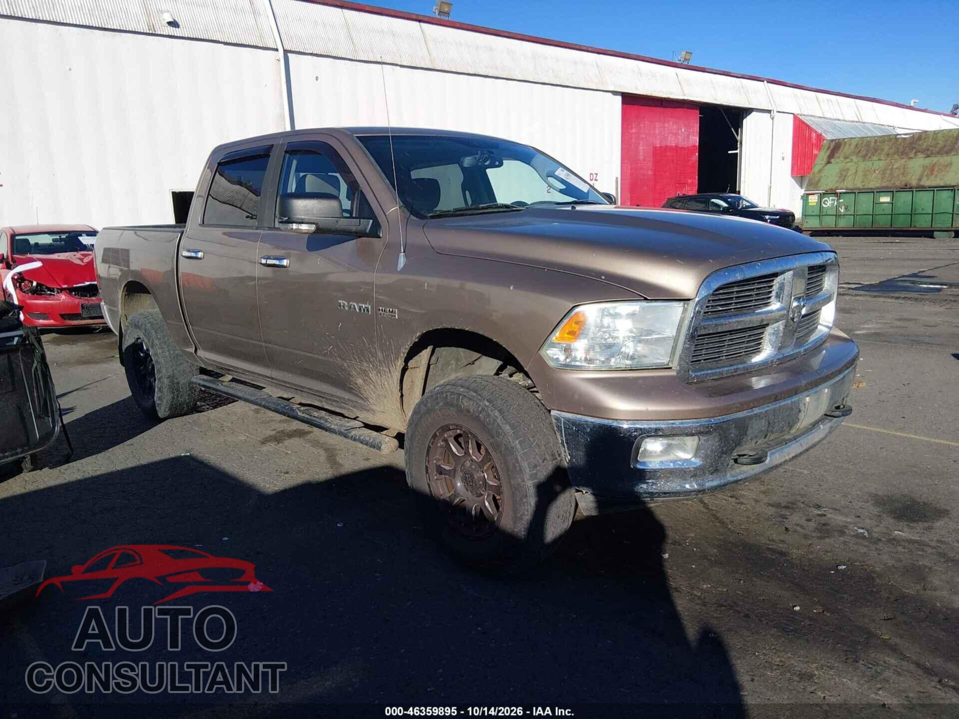 DODGE RAM 1500 2010 - 1D7RV1CT4AS161614