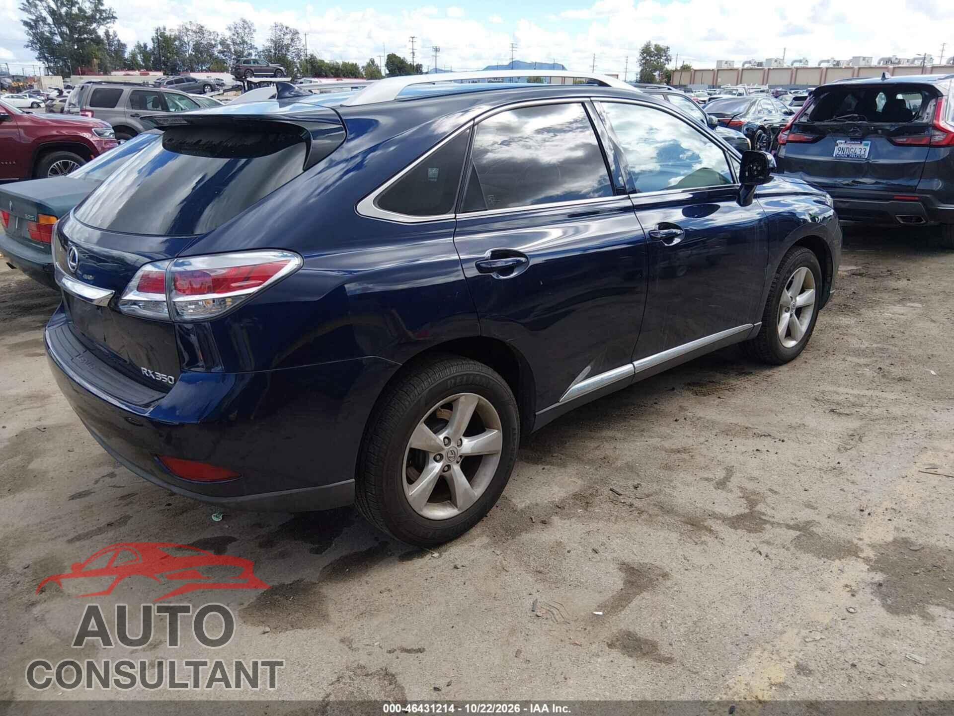 LEXUS RX 350 2014 - JTJBK1BAXE2039461