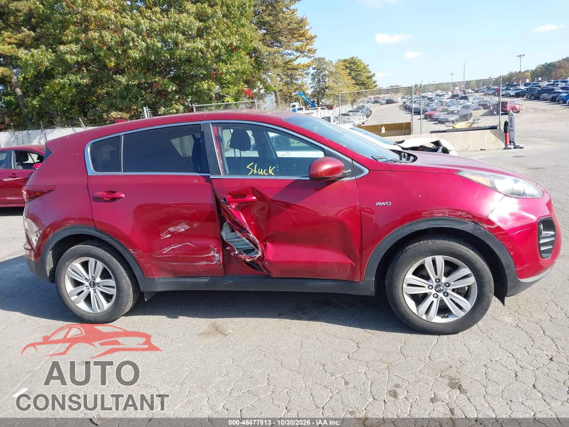 KIA SPORTAGE 2017 - KNDPMCAC8H7202925