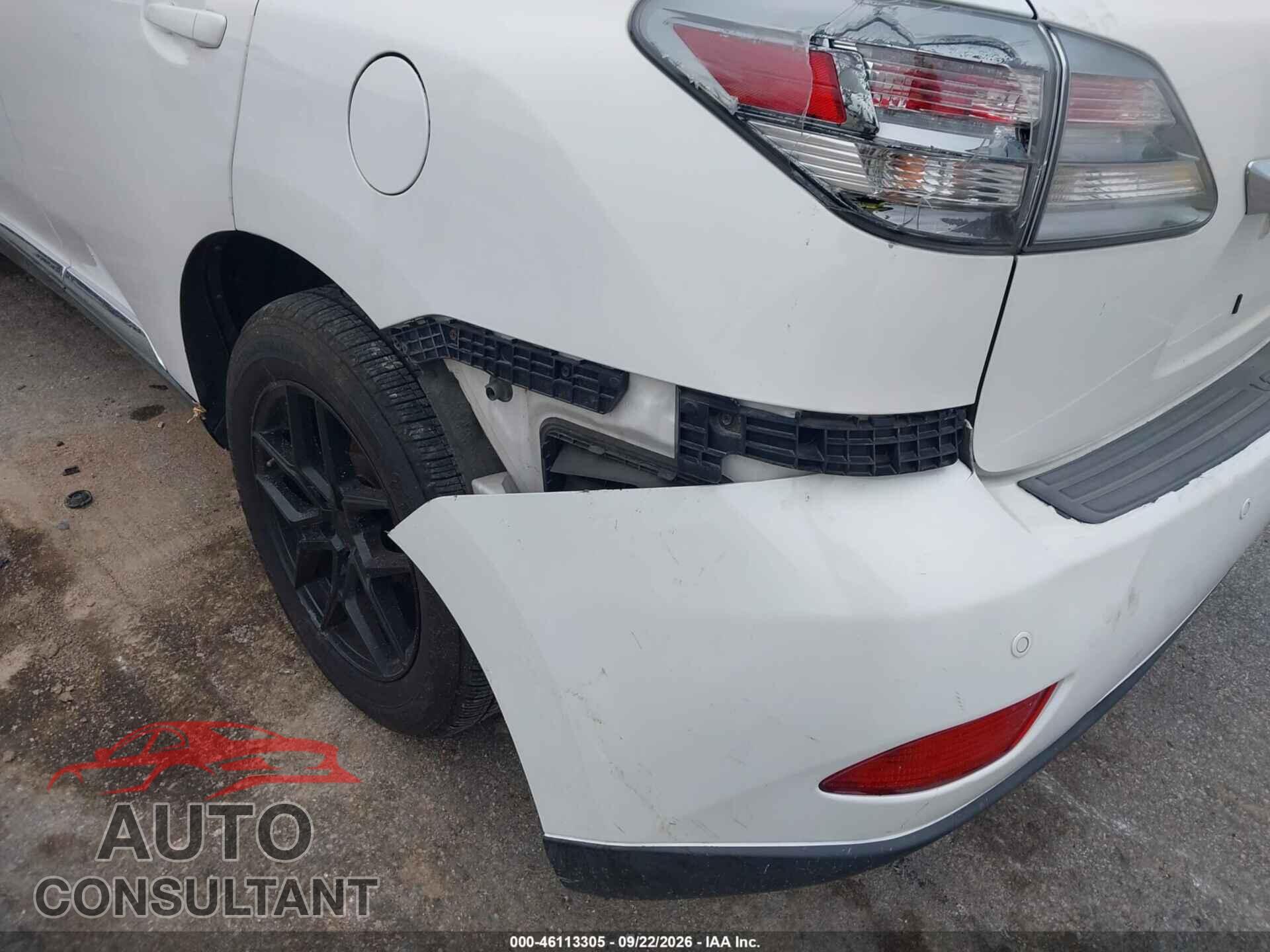 LEXUS RX 350 2012 - 2T2BK1BA7CC144973