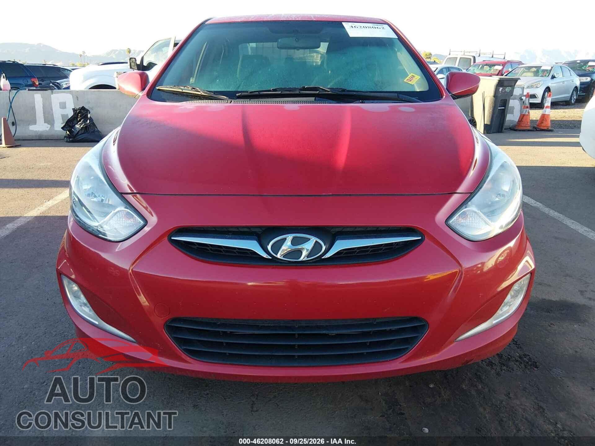HYUNDAI ACCENT 2012 - KMHCU4AE5CU187912