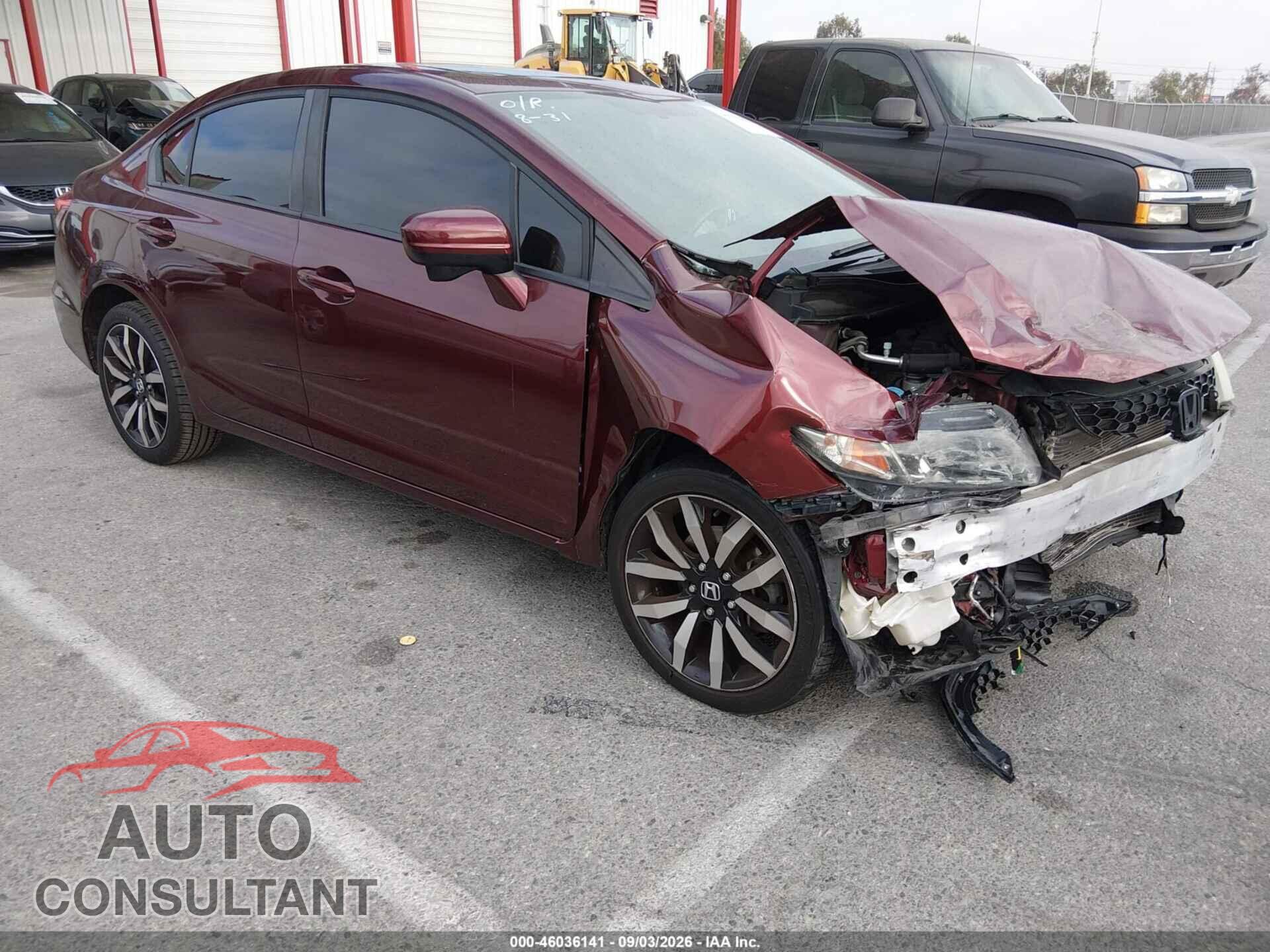 HONDA CIVIC 2015 - 19XFB2F96FE243186