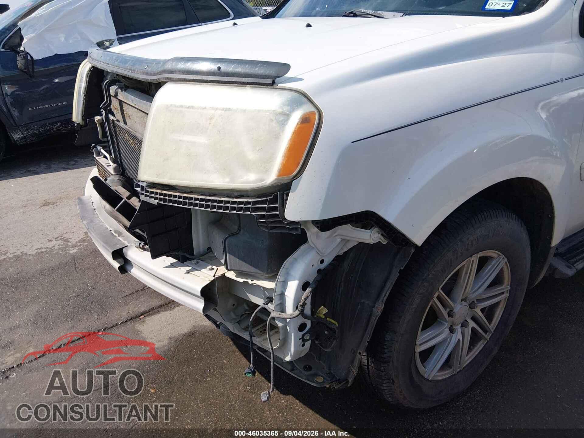 HONDA PILOT 2012 - 5FNYF4H96CB012980