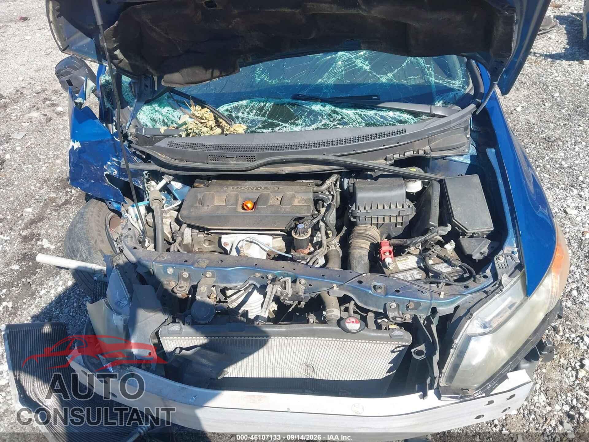HONDA CIVIC 2012 - 19XFB2F58CE321606
