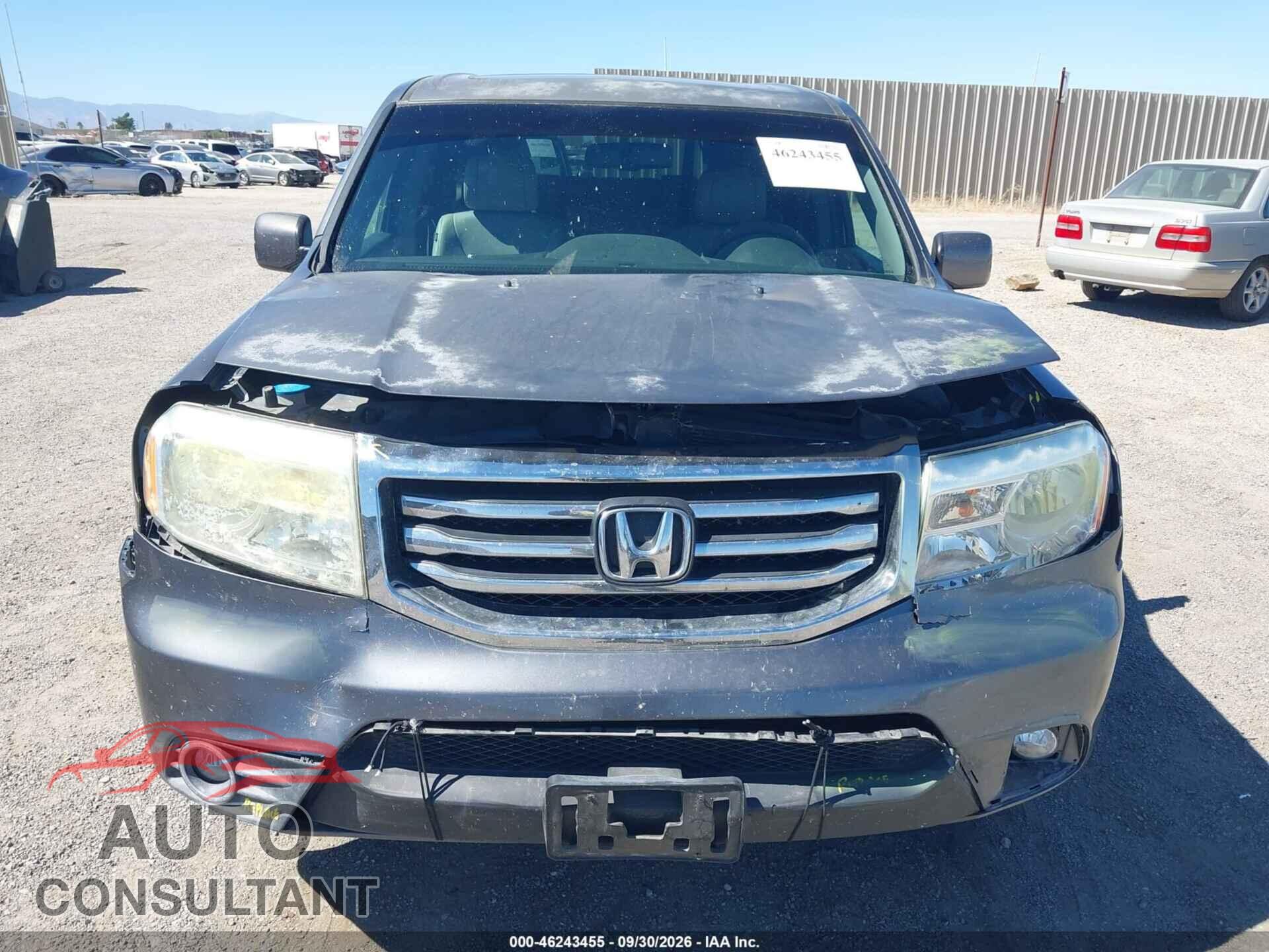 HONDA PILOT 2012 - 5FNYF3H51CB031542