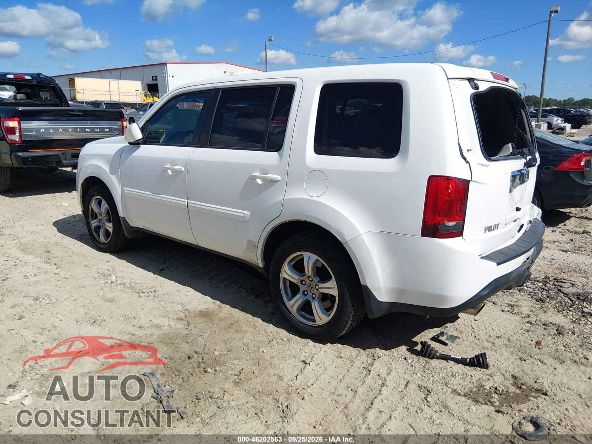 HONDA PILOT 2012 - 5FNYF3H59CB014701