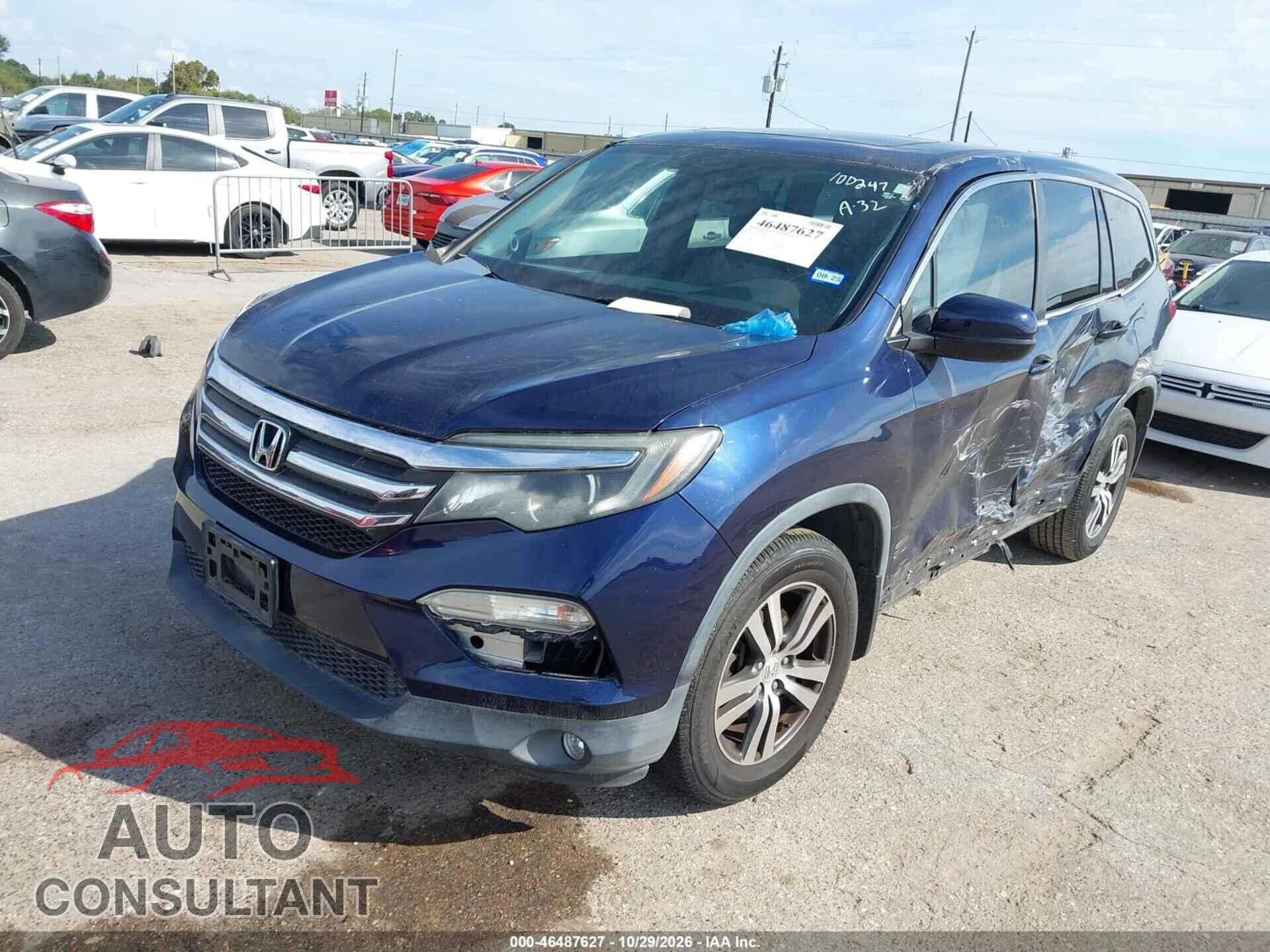 HONDA PILOT 2016 - 5FNYF5H54GB059093