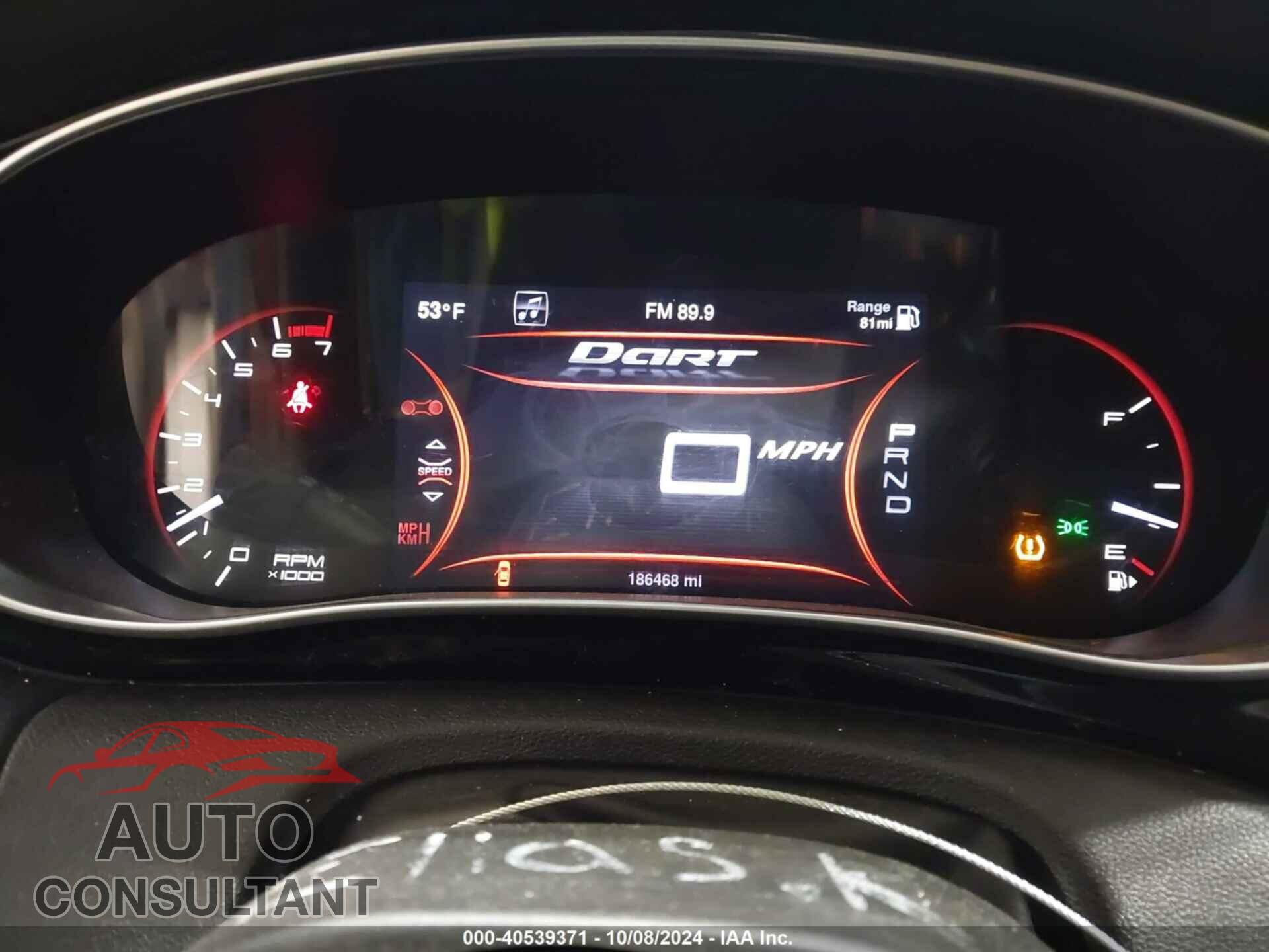 DODGE DART 2013 - 1C3CDFAH5DD231441