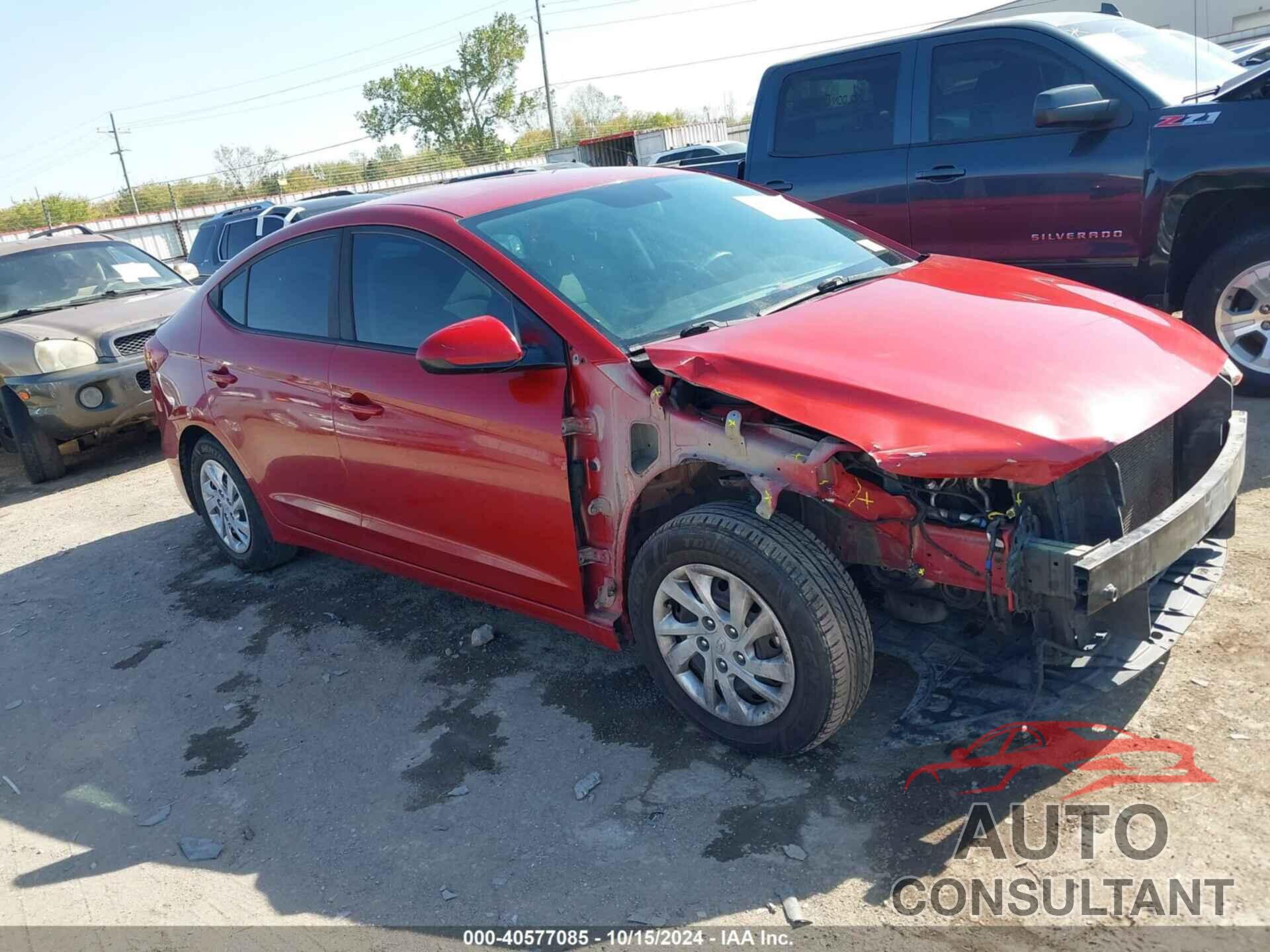 HYUNDAI ELANTRA 2017 - KMHD74LF1HU080221