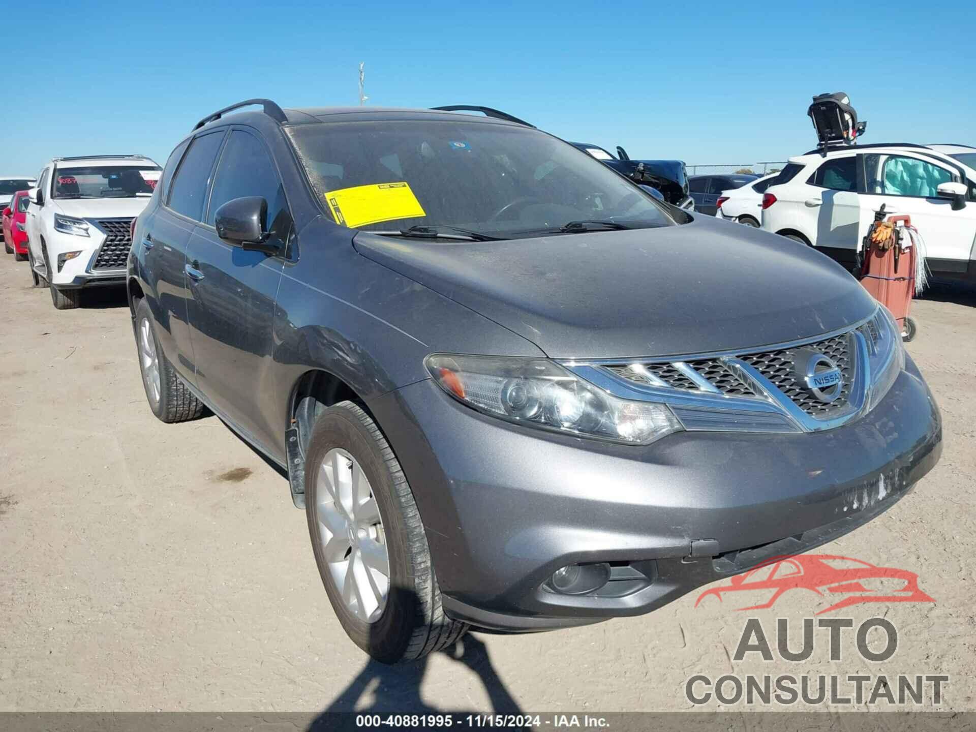 NISSAN MURANO 2014 - JN8AZ1MU4EW420284