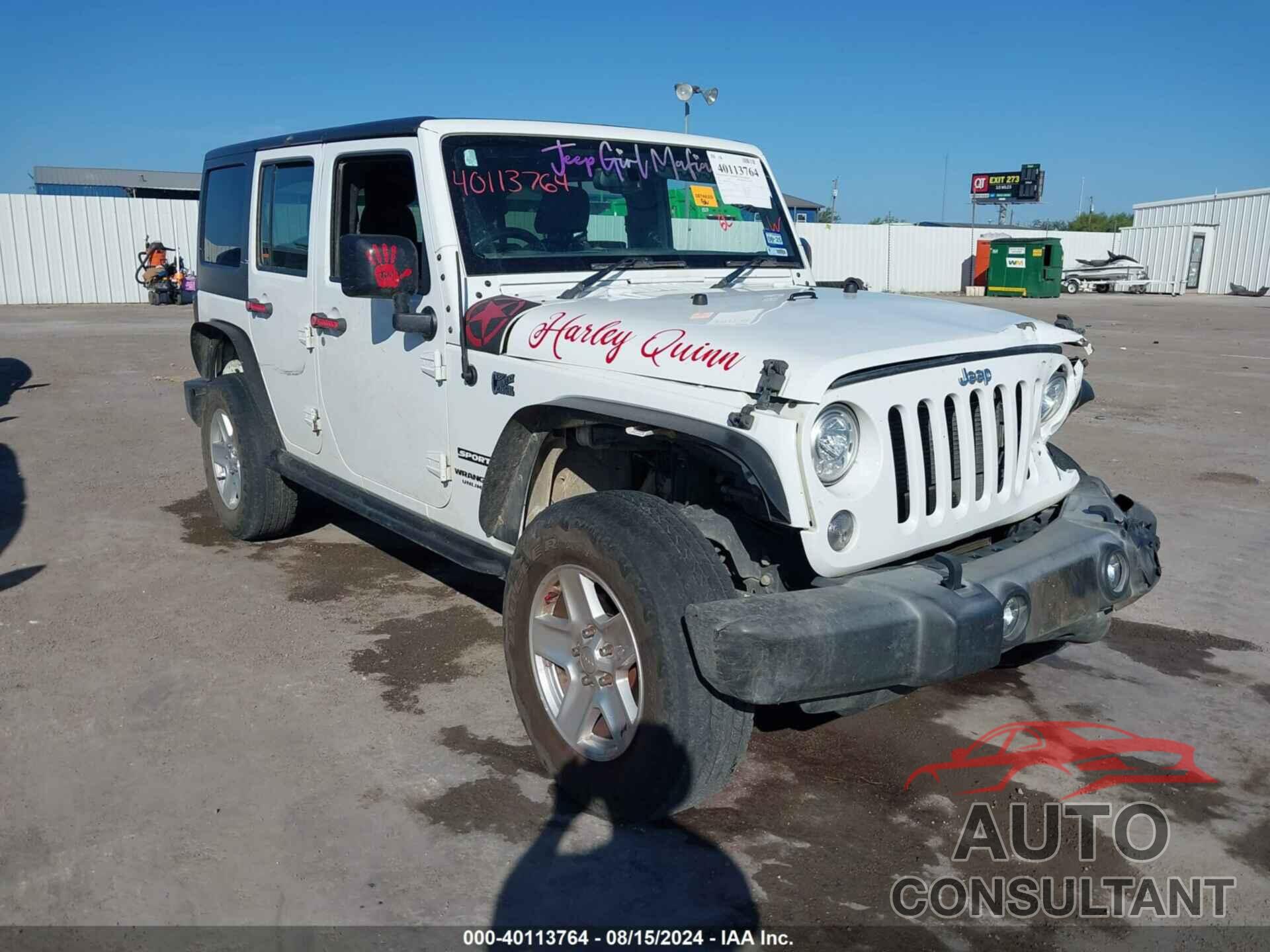 JEEP WRANGLER UNLIMITED 2017 - 1C4BJWKG2HL524215
