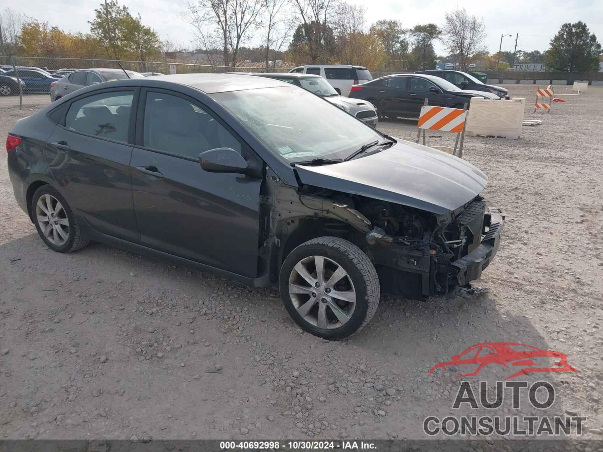 HYUNDAI ACCENT 2012 - KMHCU4AE7CU118431