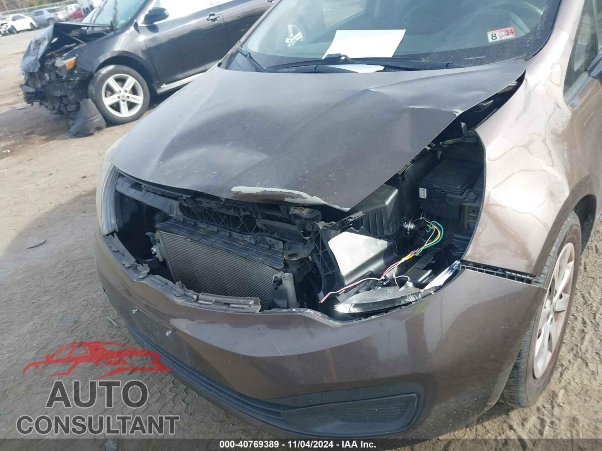 KIA RIO 2012 - KNADN4A35C6058154