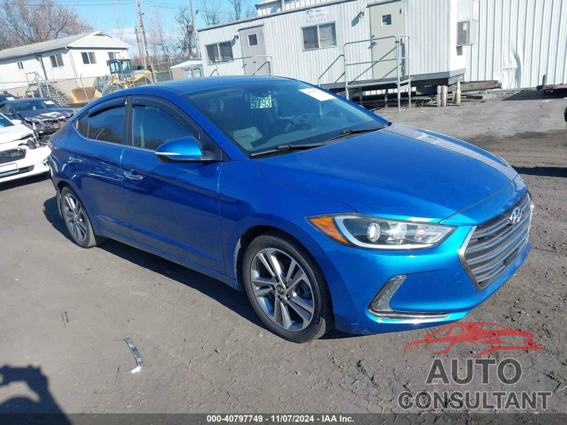 HYUNDAI ELANTRA 2017 - KMHD84LF6HU060379