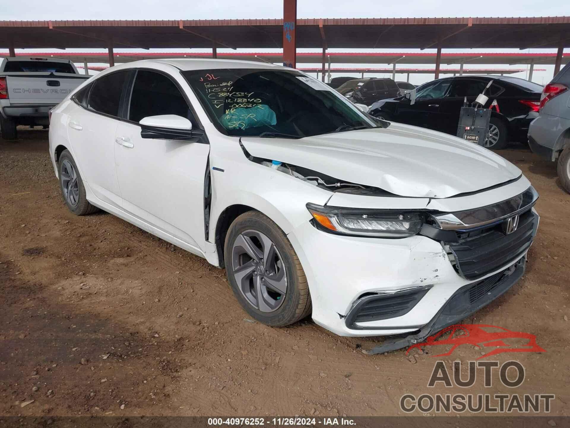 HONDA INSIGHT 2019 - 19XZE4F57KE006312