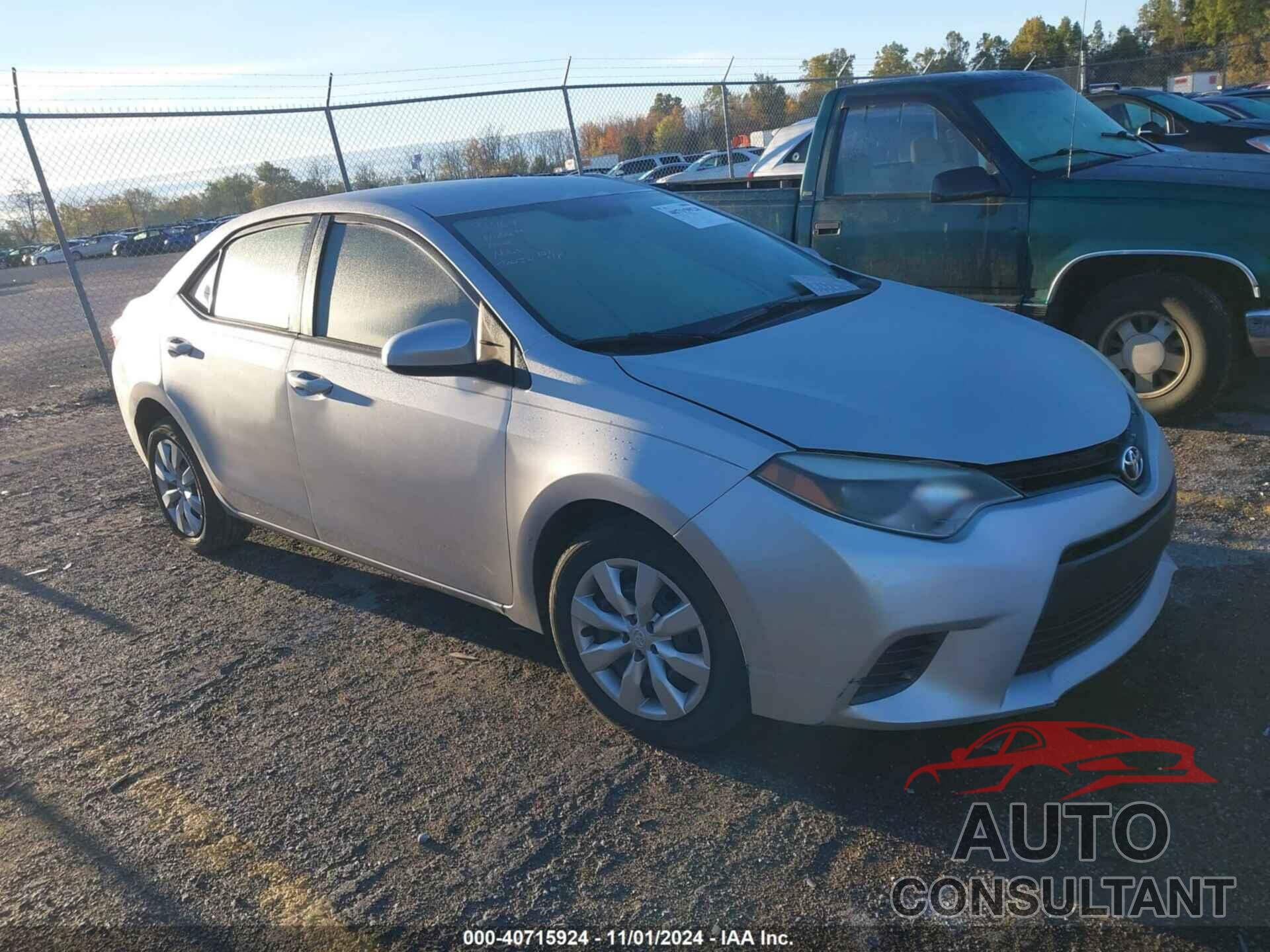 TOYOTA COROLLA 2015 - 2T1BURHE3FC246086