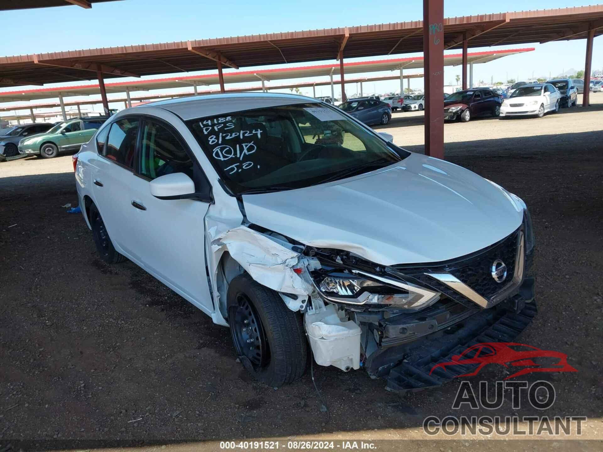 NISSAN SENTRA 2019 - 3N1AB7AP1KY309572