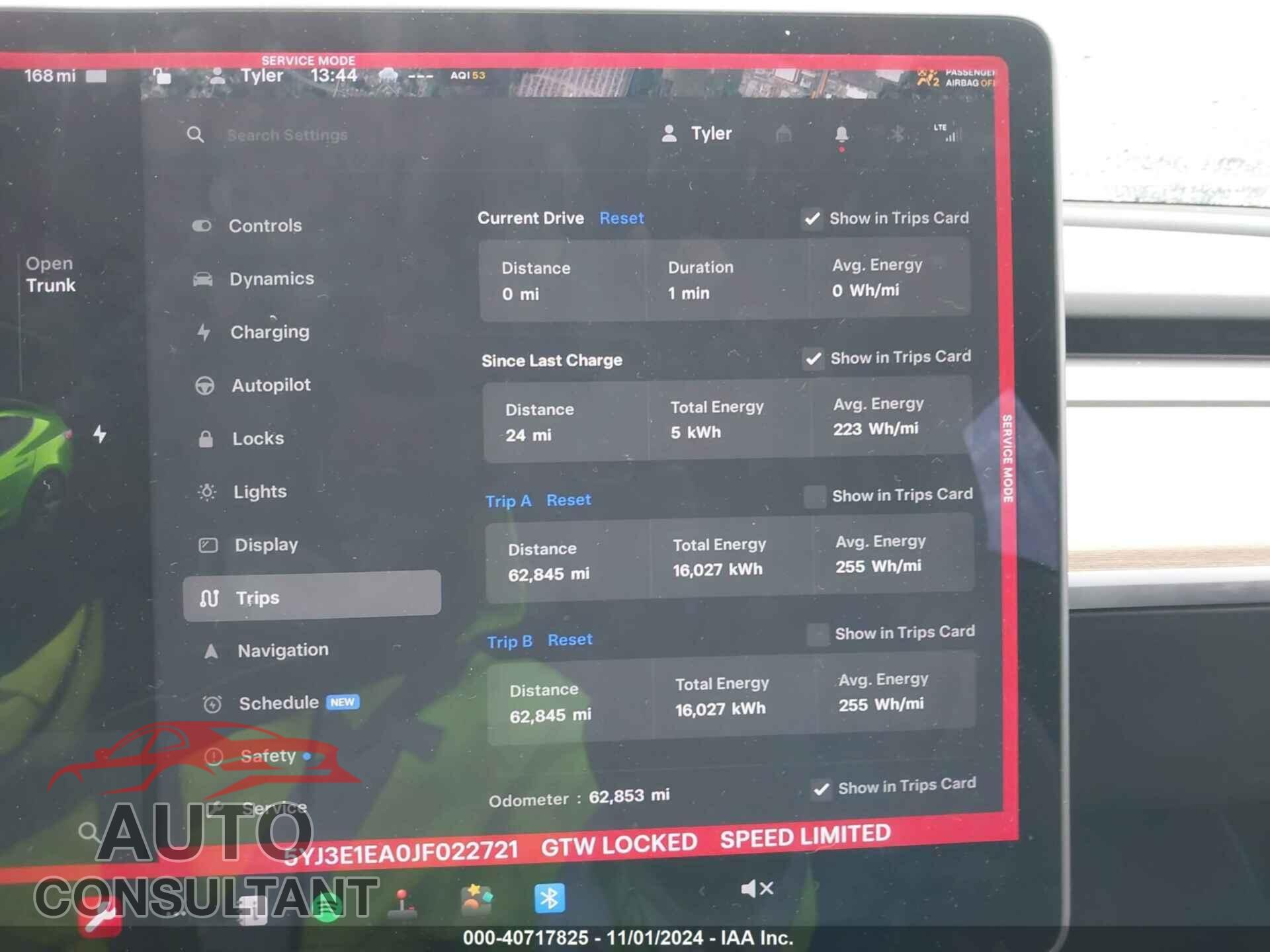 TESLA MODEL 3 2018 - 5YJ3E1EA0JF022721