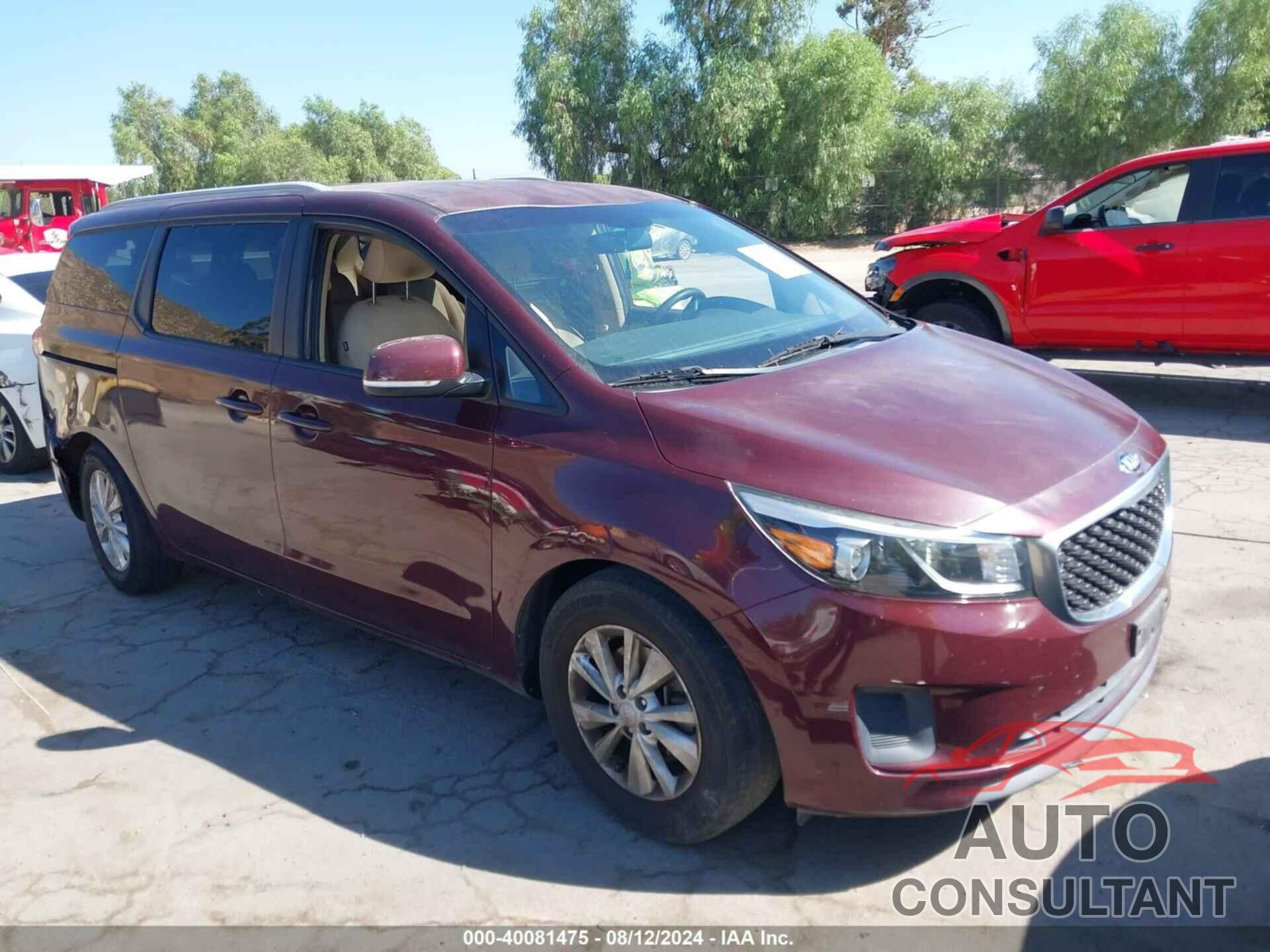 KIA SEDONA 2016 - KNDMB5C1XG6140075