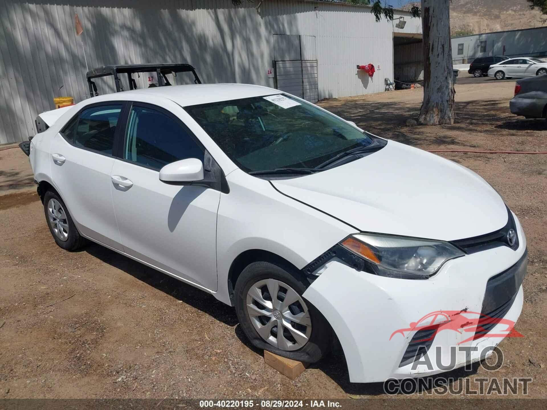 TOYOTA COROLLA 2016 - 5YFBURHE3GP505029